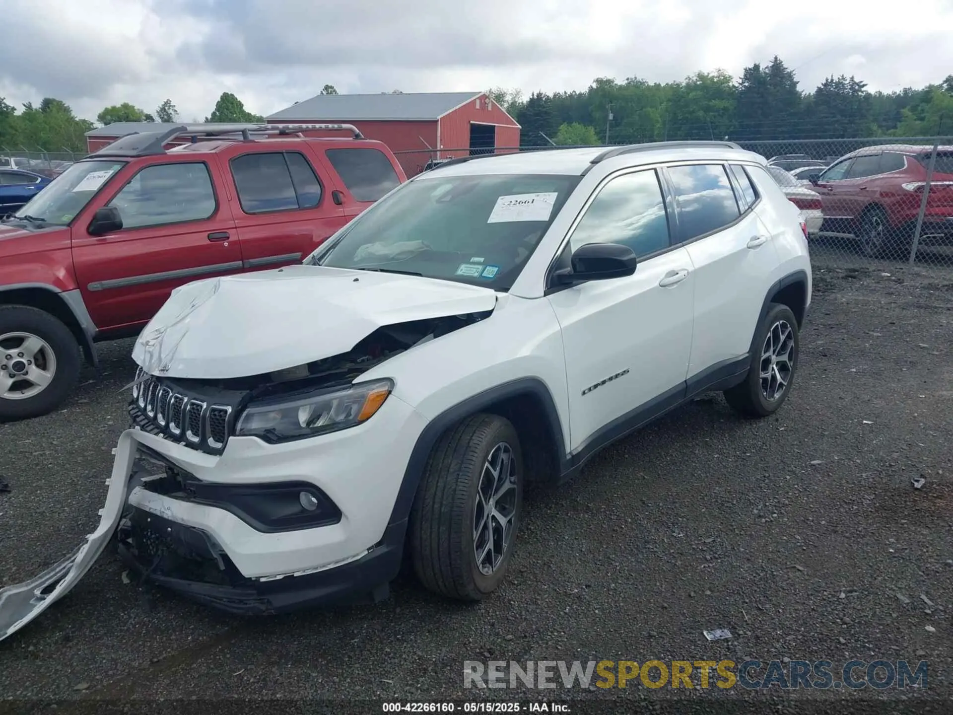 2 Photograph of a damaged car 3C4NJDBN0RT607048 JEEP COMPASS 2024
