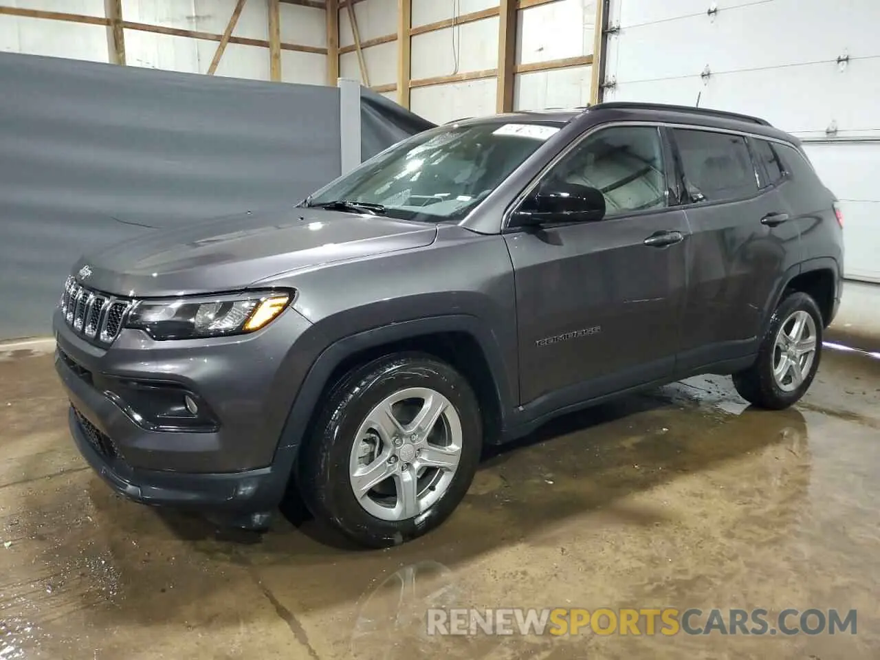 1 Photograph of a damaged car 3C4NJDBN1RT606040 JEEP COMPASS 2024