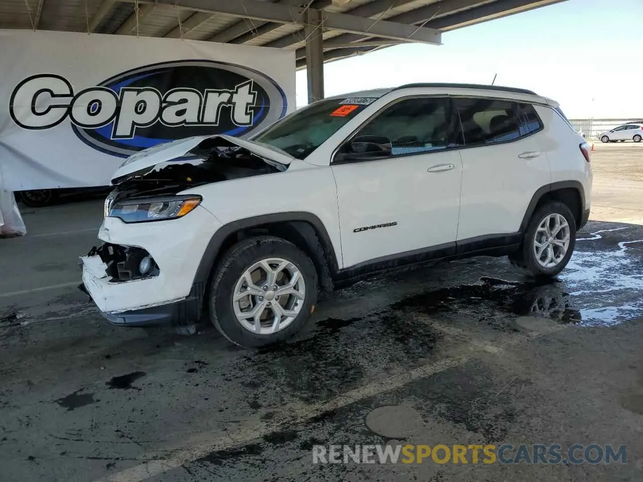 1 Photograph of a damaged car 3C4NJDBN2RT100913 JEEP COMPASS 2024