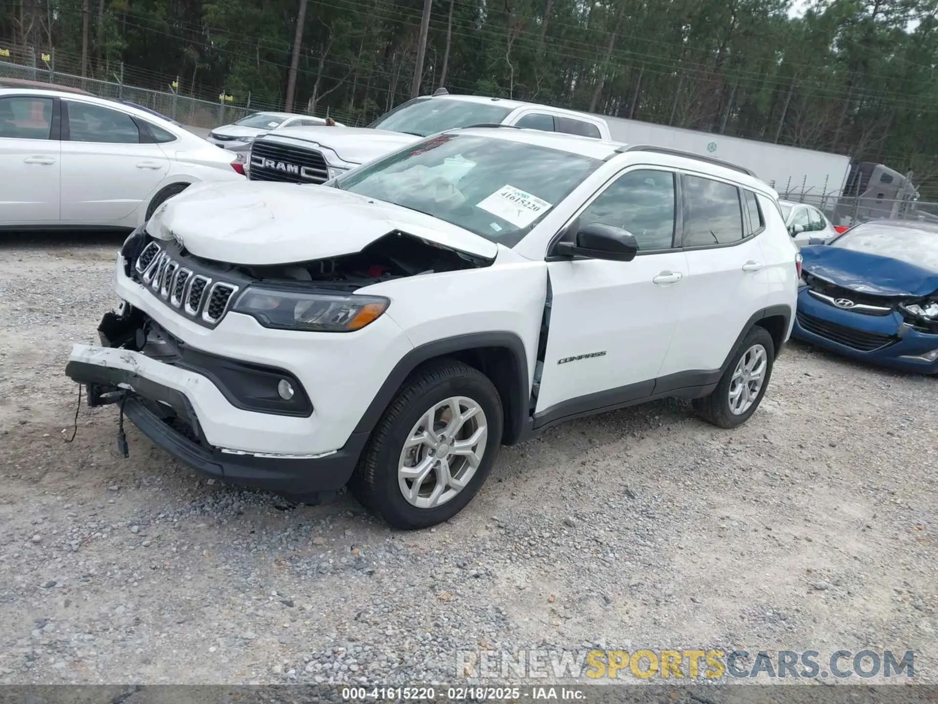 2 Photograph of a damaged car 3C4NJDBN2RT117985 JEEP COMPASS 2024