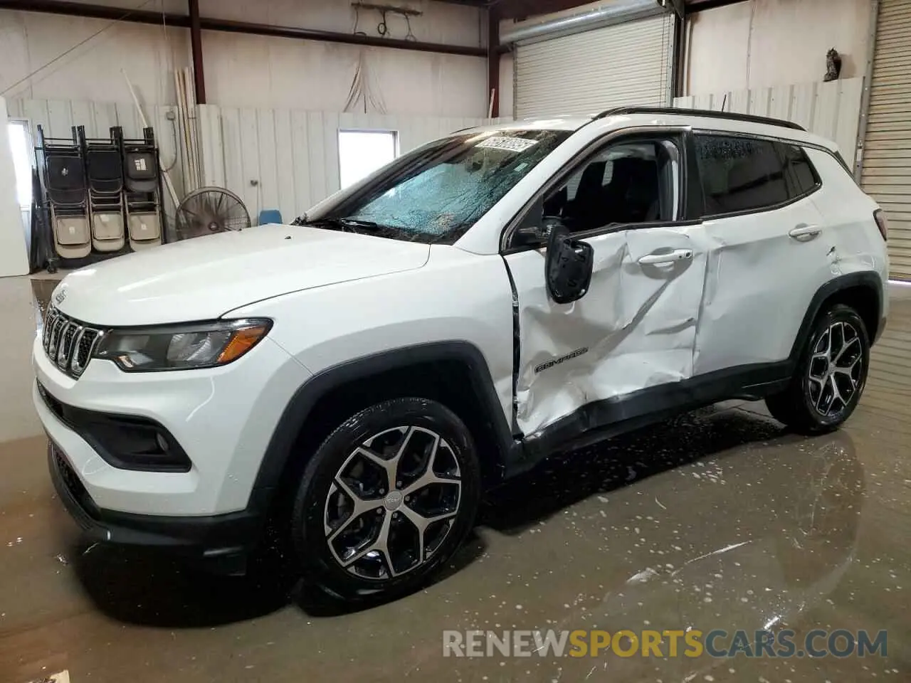 1 Photograph of a damaged car 3C4NJDBN2RT605897 JEEP COMPASS 2024