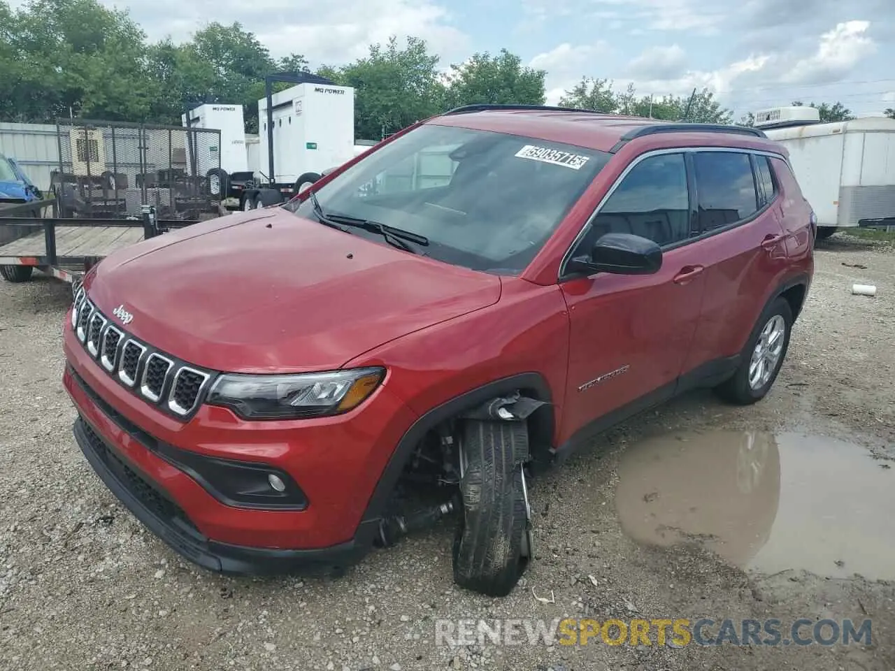 1 Photograph of a damaged car 3C4NJDBN3RT137971 JEEP COMPASS 2024