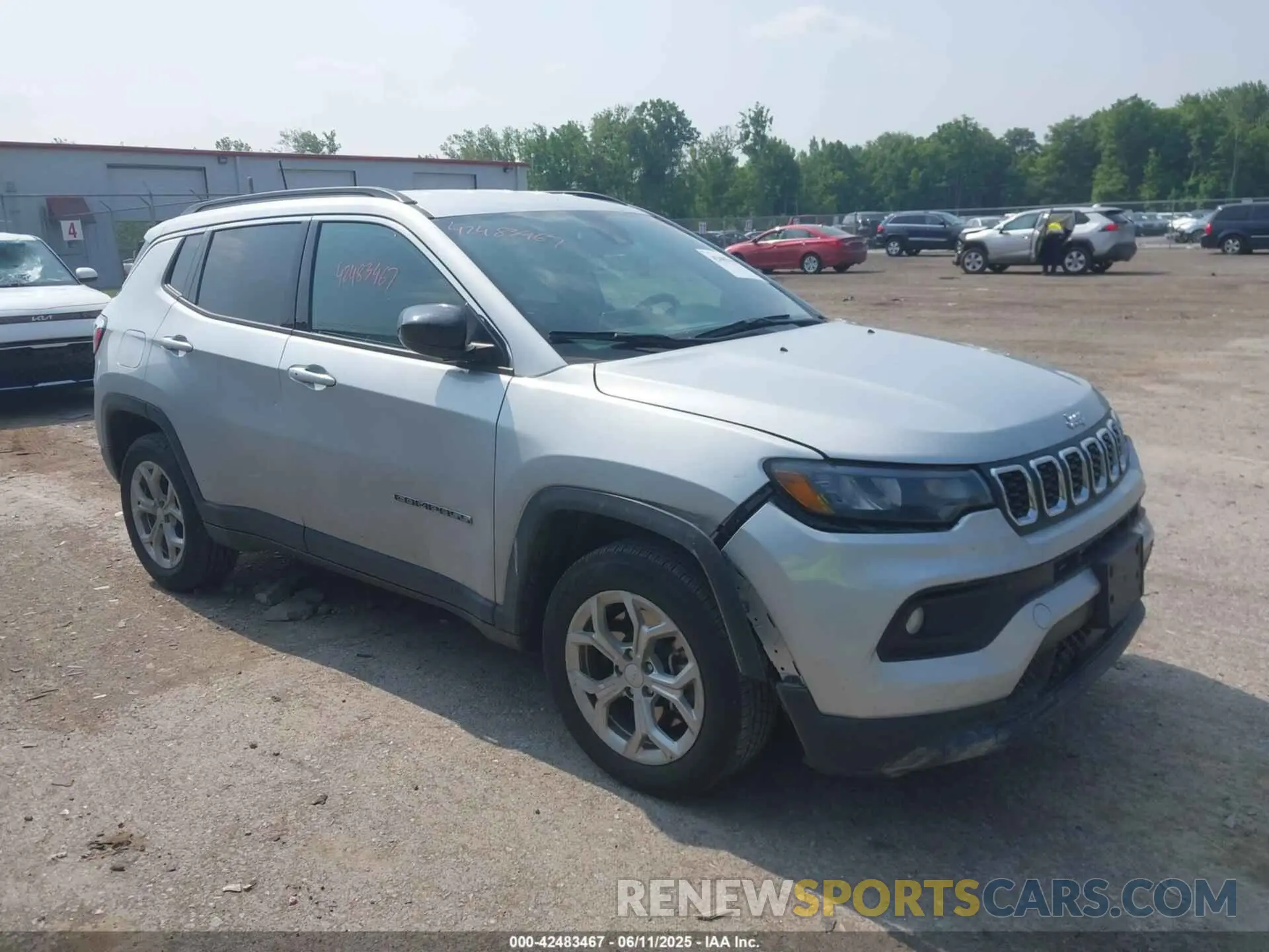 1 Photograph of a damaged car 3C4NJDBN4RT117874 JEEP COMPASS 2024