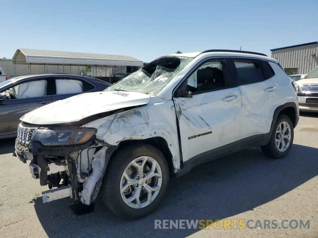 1 Photograph of a damaged car 3C4NJDBN6RT110585 JEEP COMPASS 2024