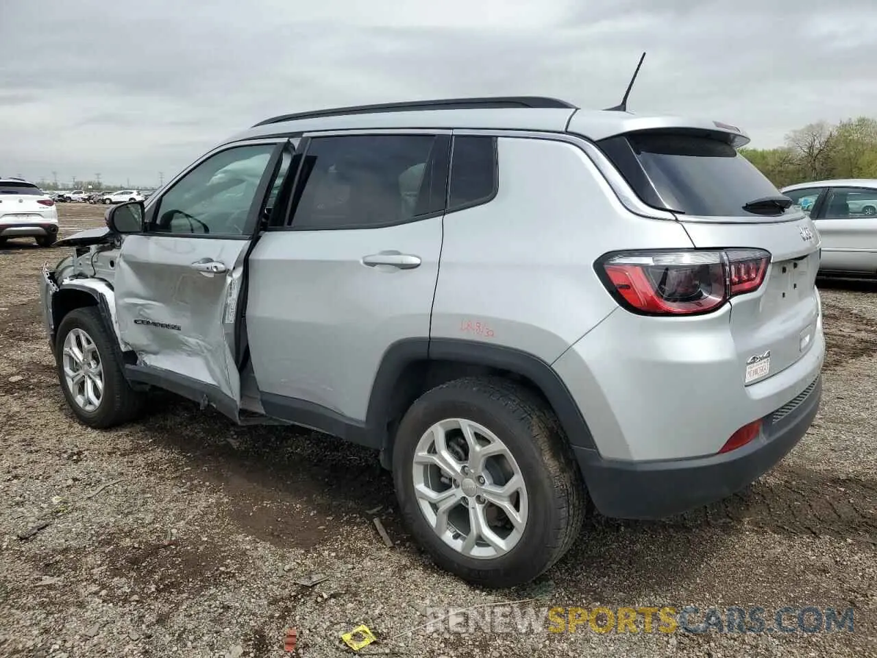 2 Photograph of a damaged car 3C4NJDBN7RT107047 JEEP COMPASS 2024
