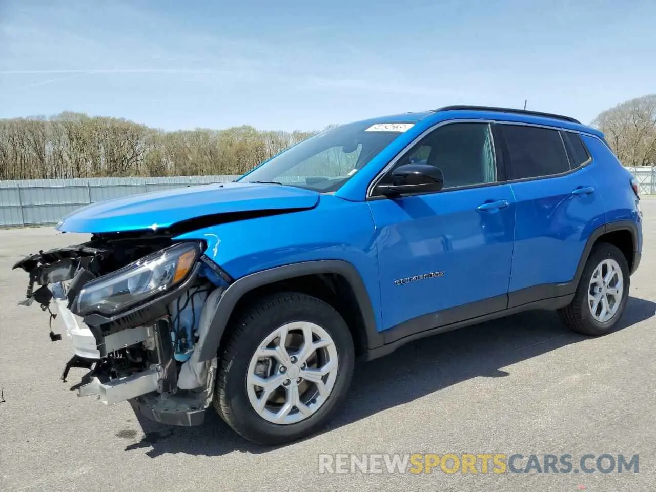 1 Photograph of a damaged car 3C4NJDBN7RT111938 JEEP COMPASS 2024