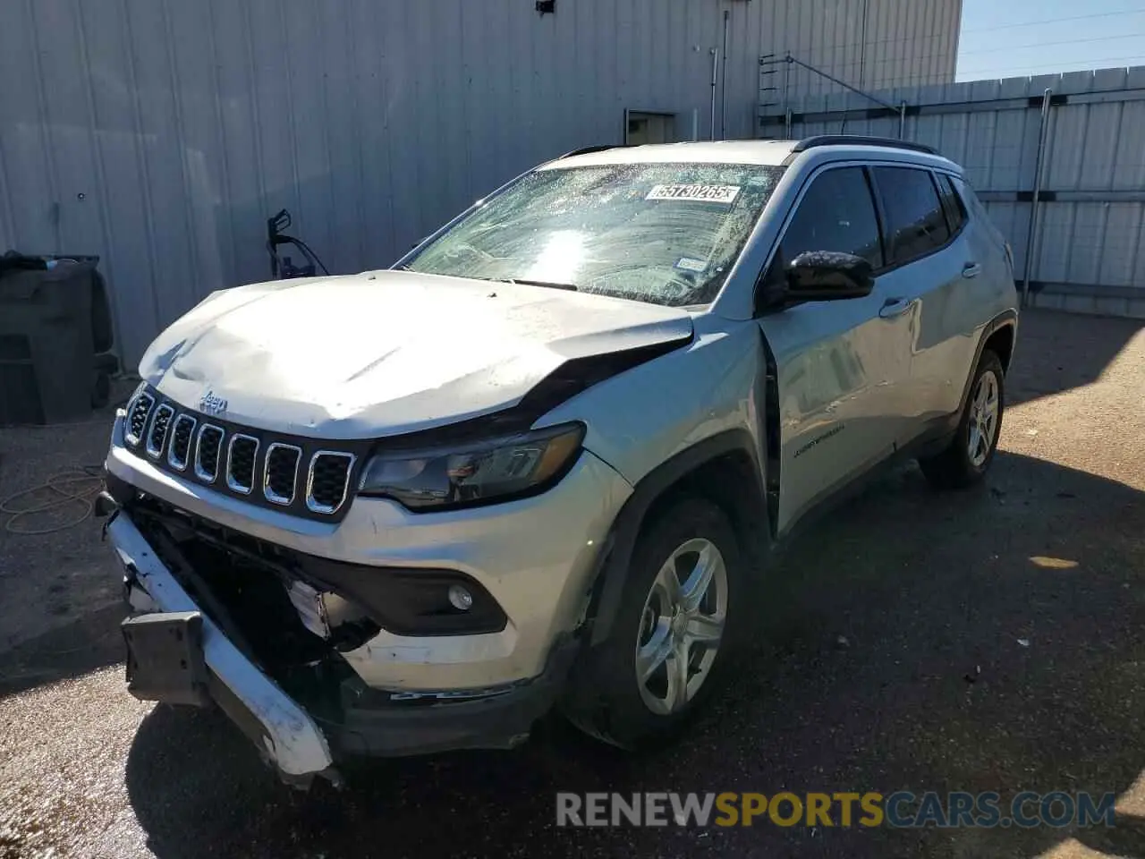 1 Photograph of a damaged car 3C4NJDBN7RT113186 JEEP COMPASS 2024