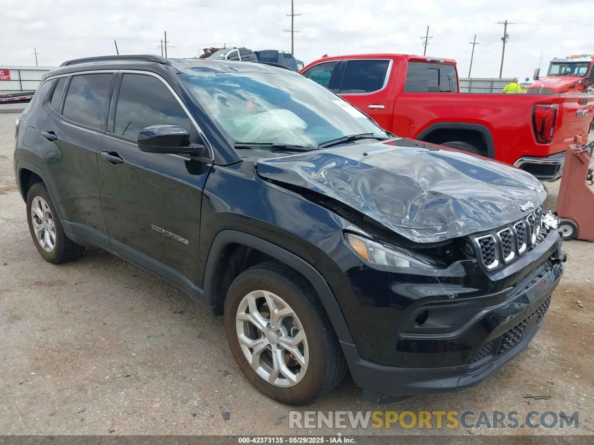 1 Photograph of a damaged car 3C4NJDBN7RT127556 JEEP COMPASS 2024