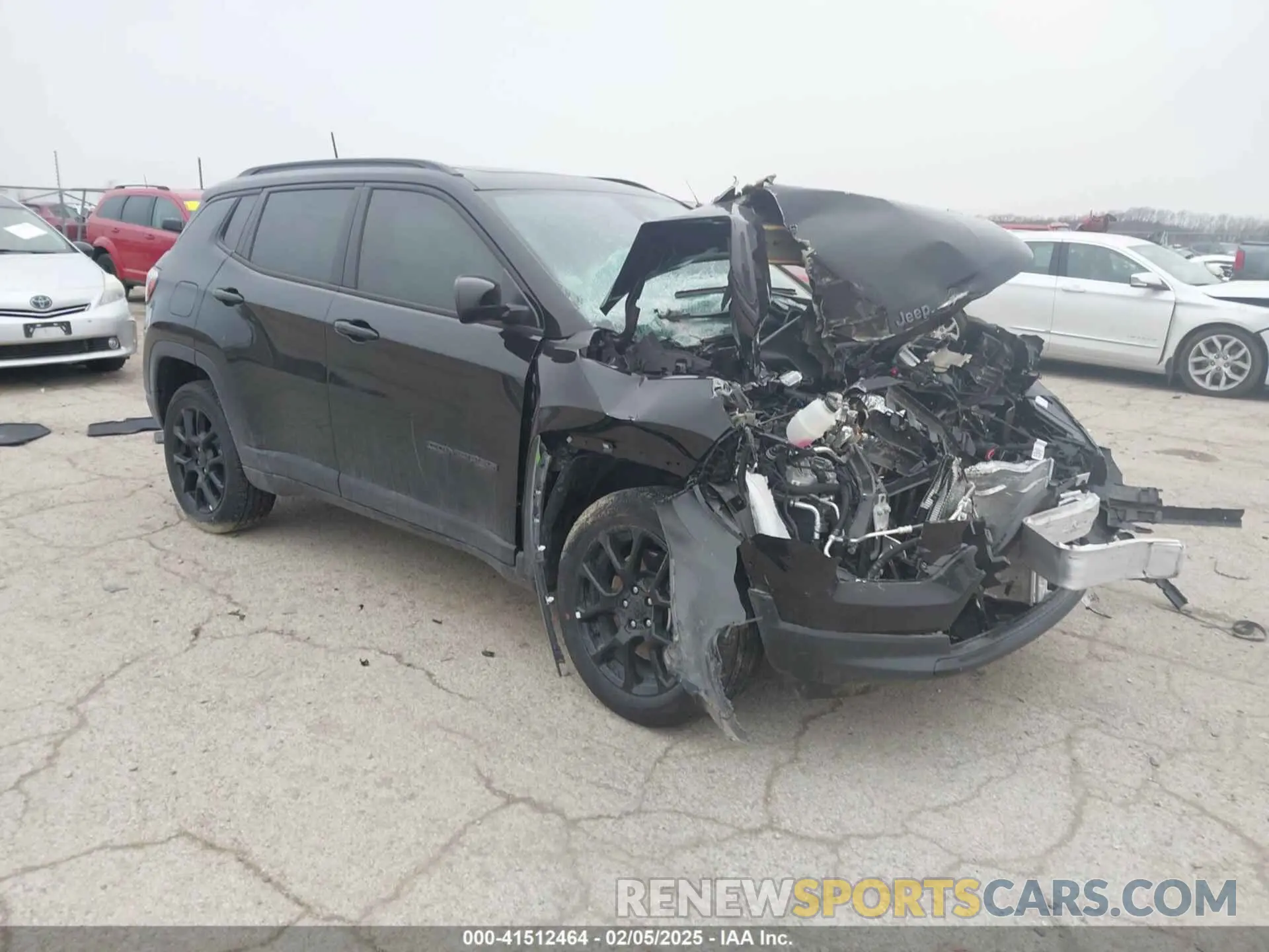 1 Photograph of a damaged car 3C4NJDBN7RT142526 JEEP COMPASS 2024