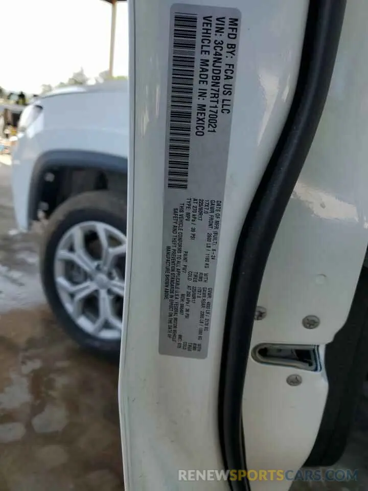 12 Photograph of a damaged car 3C4NJDBN7RT170021 JEEP COMPASS 2024