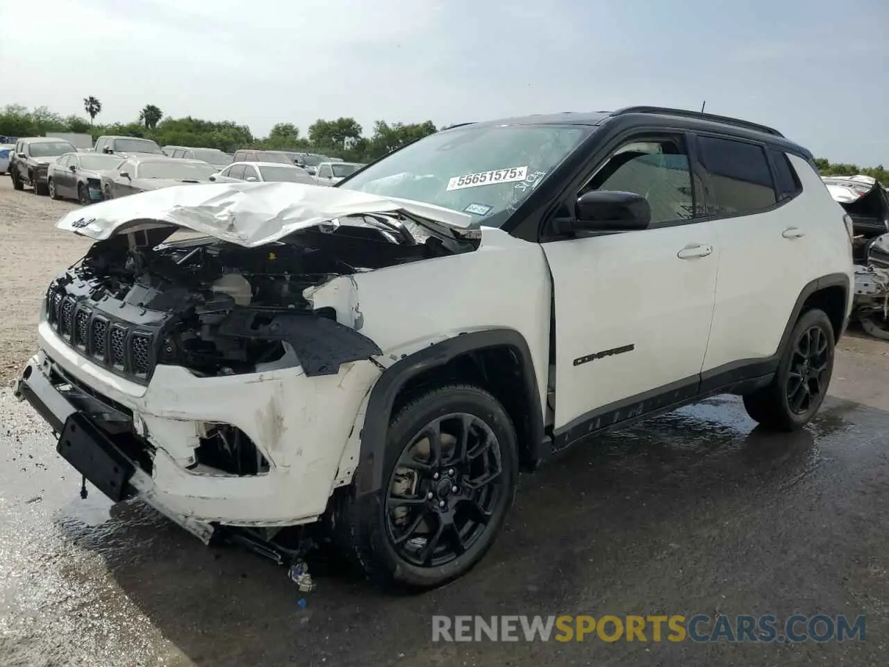 1 Photograph of a damaged car 3C4NJDBN7RT578325 JEEP COMPASS 2024