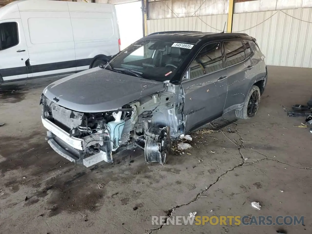 1 Photograph of a damaged car 3C4NJDBN7RT586215 JEEP COMPASS 2024