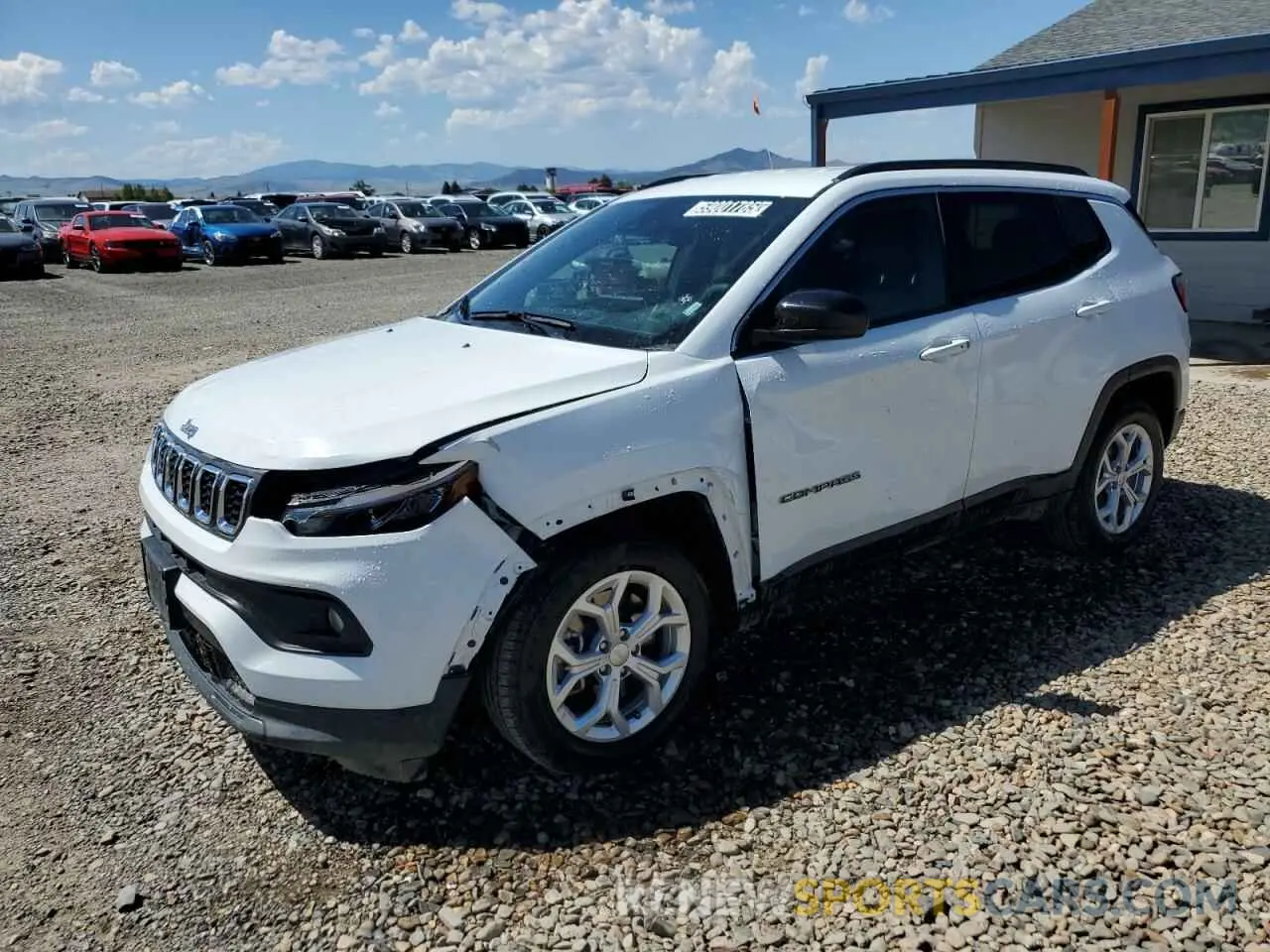 1 Photograph of a damaged car 3C4NJDBN8RT124357 JEEP COMPASS 2024