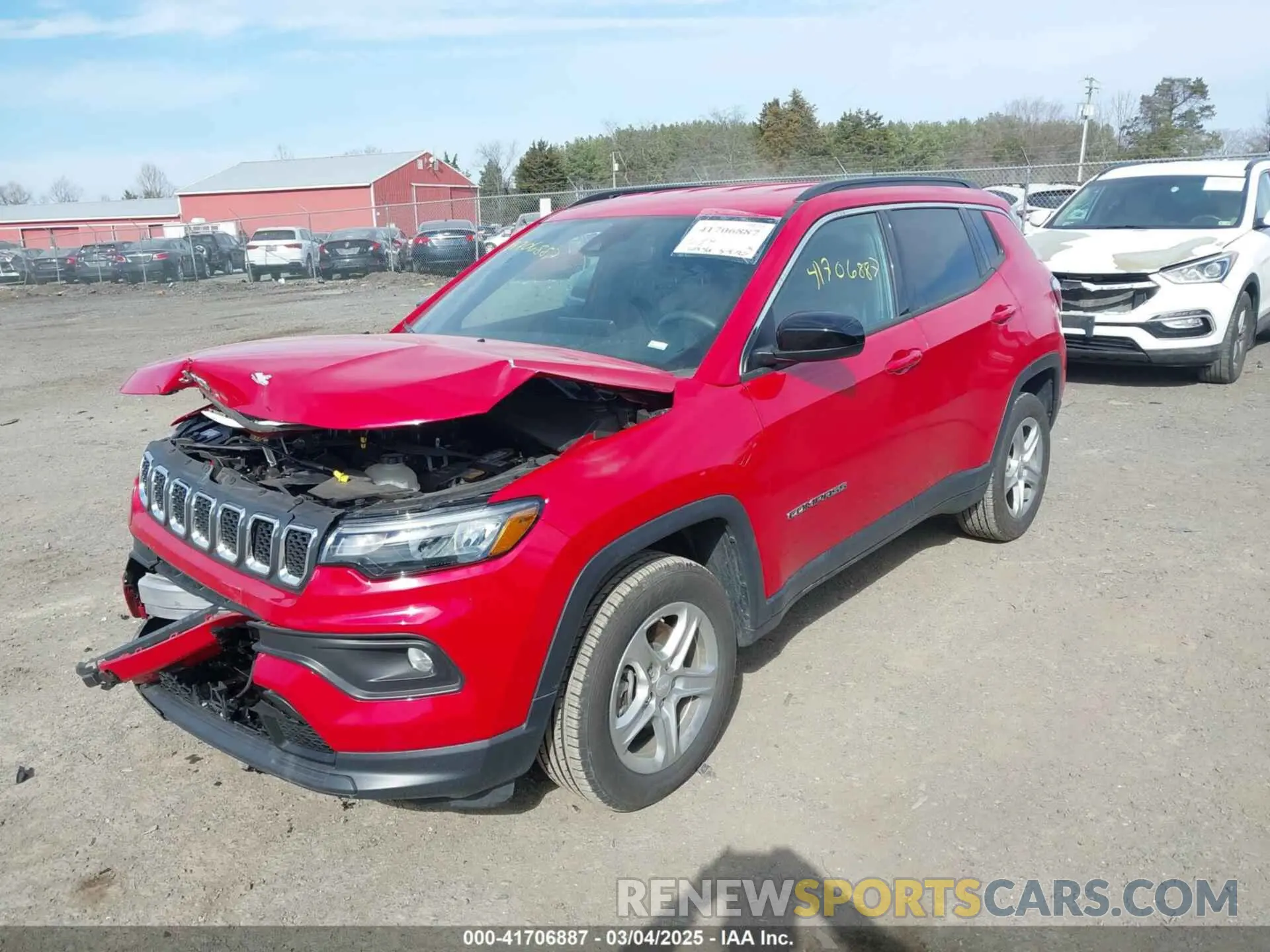 2 Photograph of a damaged car 3C4NJDBN8RT607704 JEEP COMPASS 2024