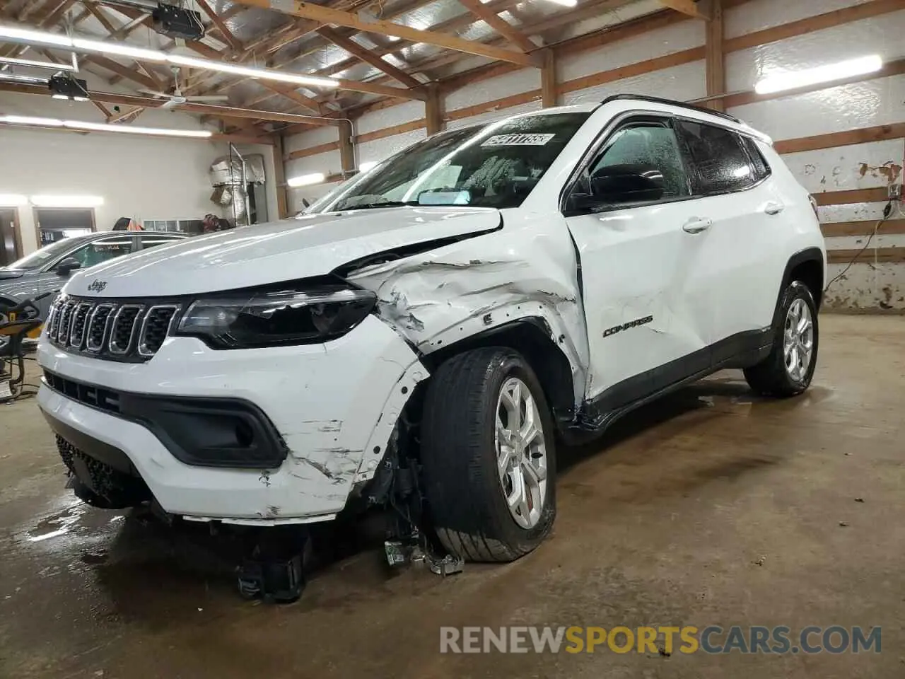 1 Photograph of a damaged car 3C4NJDBN9RT123430 JEEP COMPASS 2024