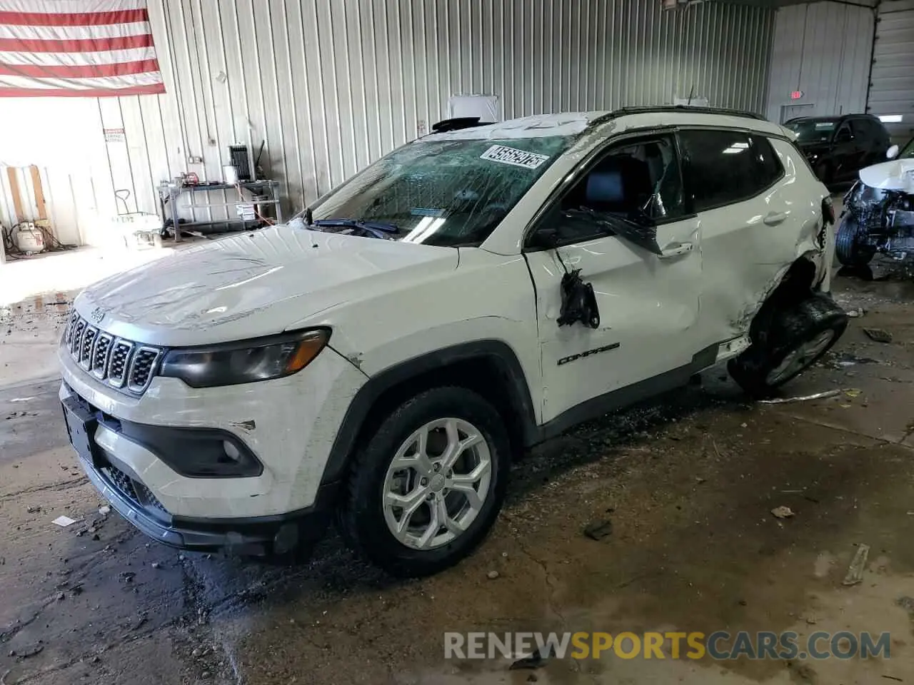 1 Photograph of a damaged car 3C4NJDBN9RT136551 JEEP COMPASS 2024