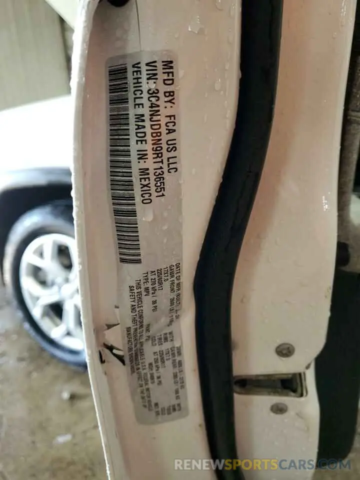 13 Photograph of a damaged car 3C4NJDBN9RT136551 JEEP COMPASS 2024