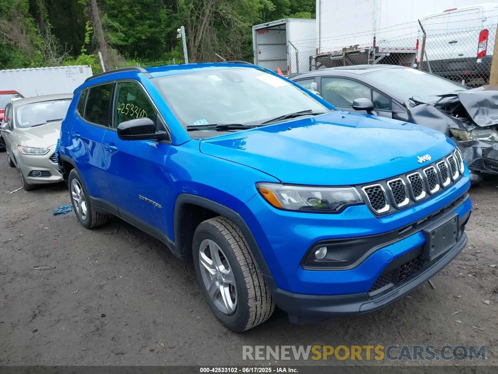 1 Photograph of a damaged car 3C4NJDBN9RT606397 JEEP COMPASS 2024