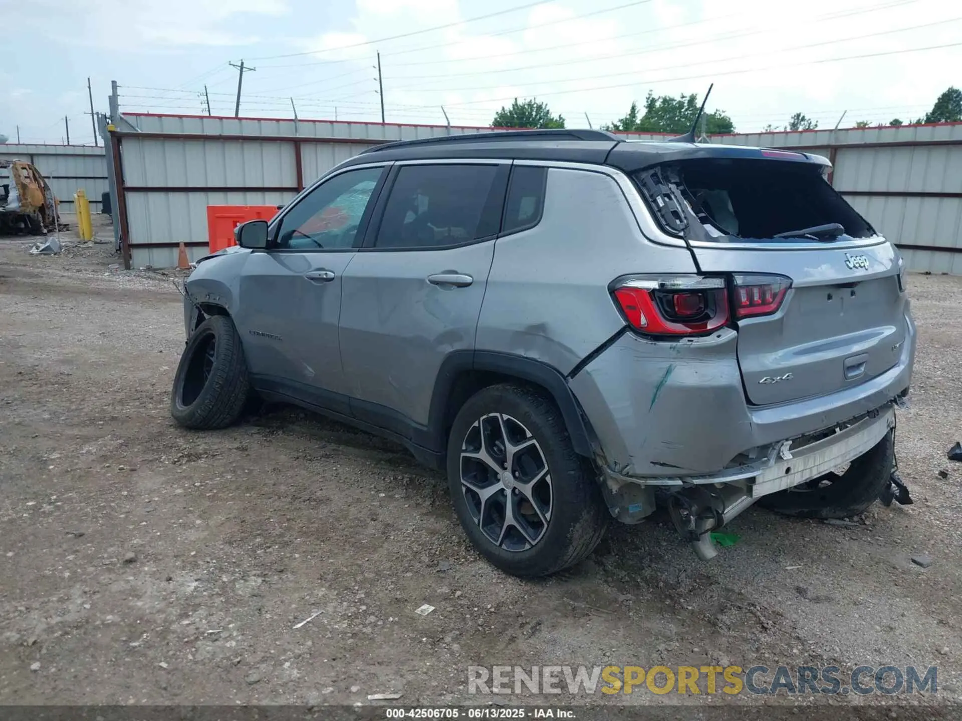 3 Photograph of a damaged car 3C4NJDCN0RT610787 JEEP COMPASS 2024