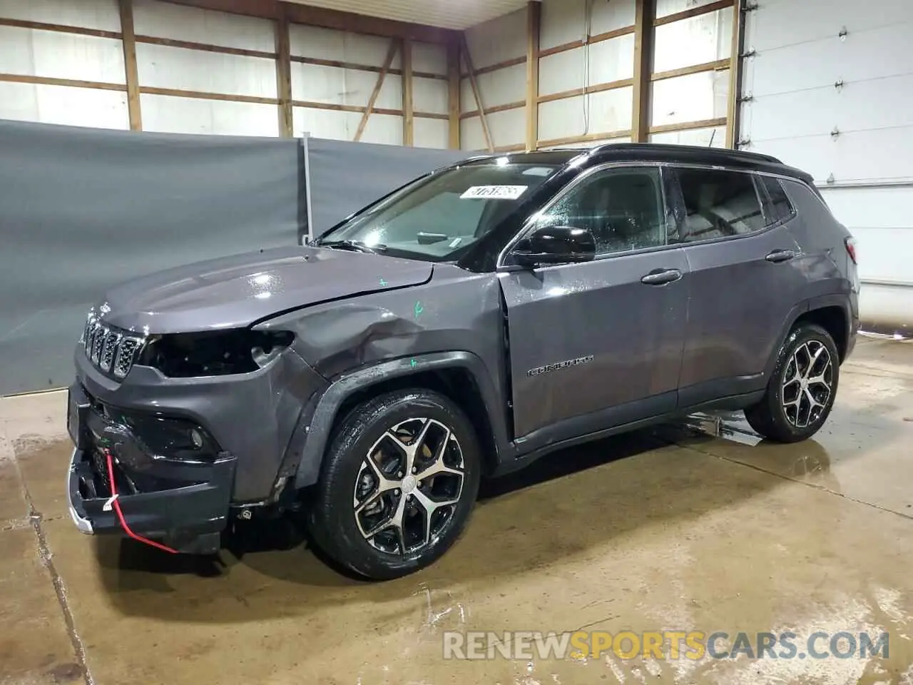 1 Photograph of a damaged car 3C4NJDCN3RT134759 JEEP COMPASS 2024