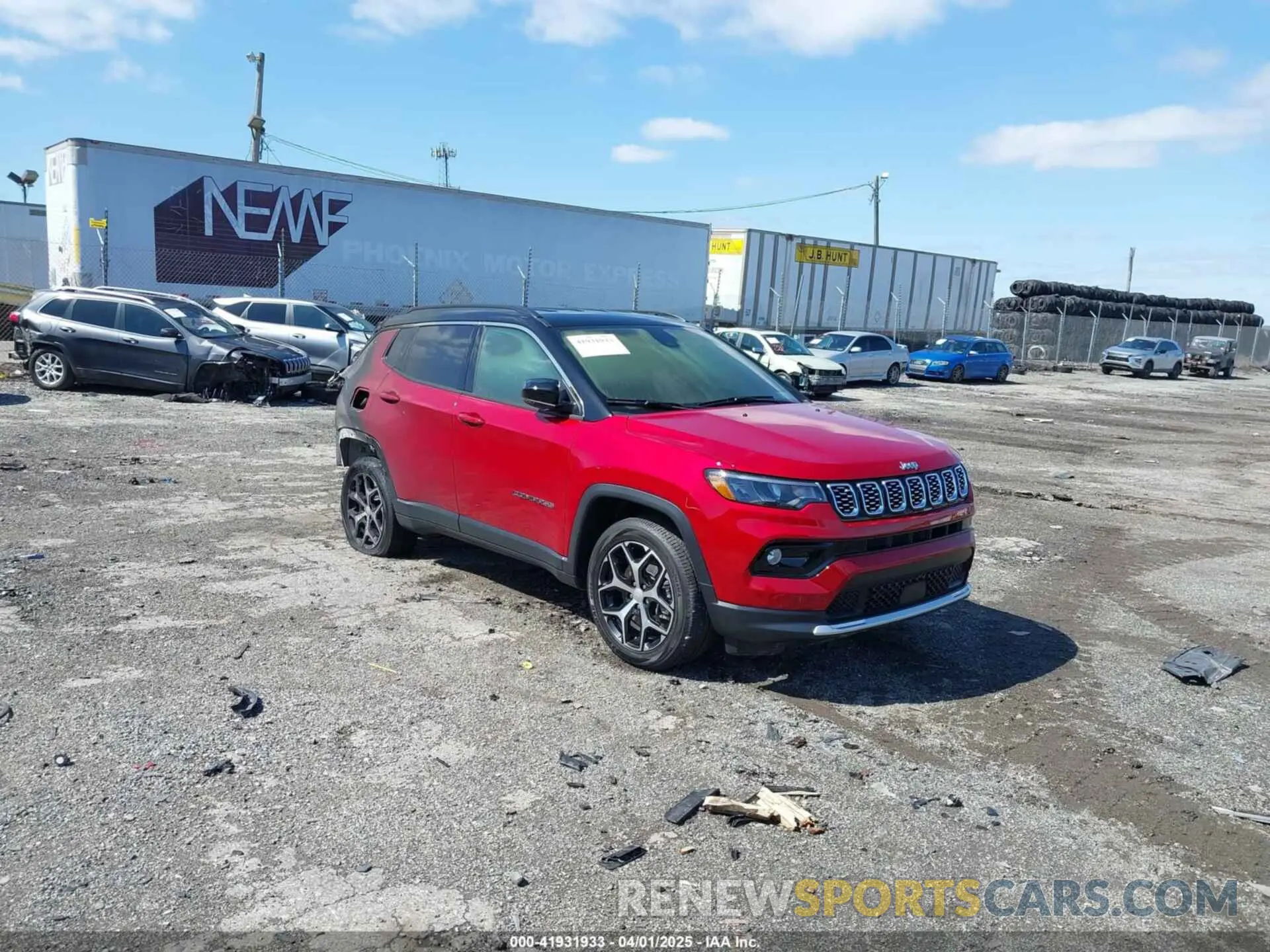1 Photograph of a damaged car 3C4NJDCN3RT174341 JEEP COMPASS 2024