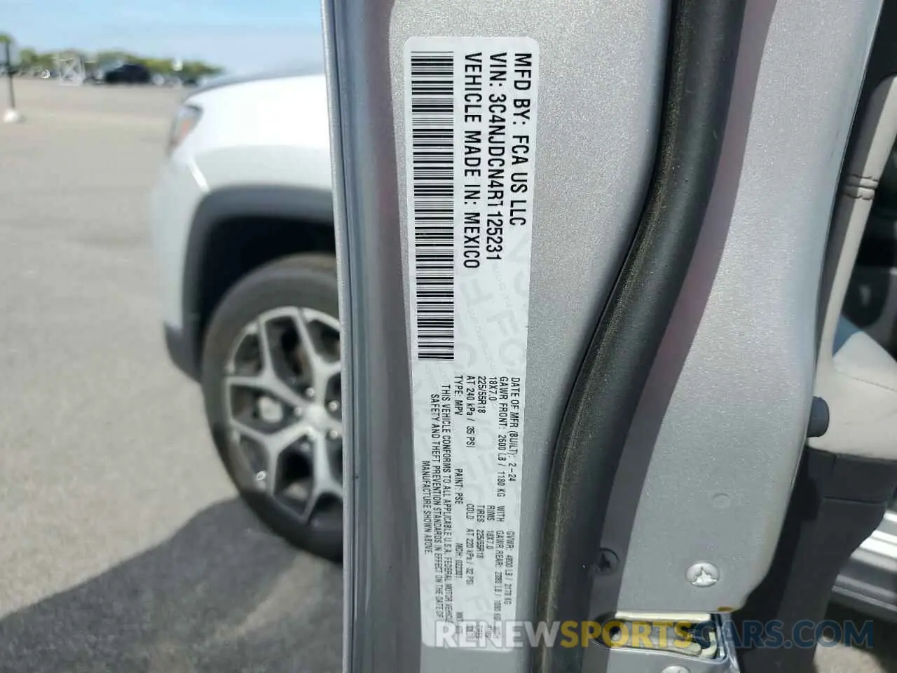 13 Photograph of a damaged car 3C4NJDCN4RT125231 JEEP COMPASS 2024