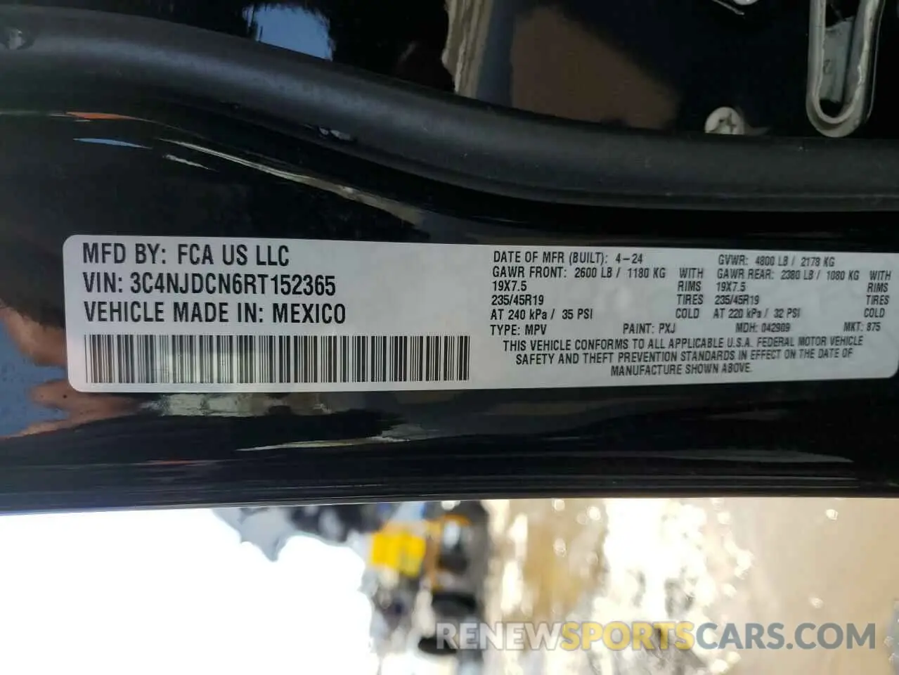 14 Photograph of a damaged car 3C4NJDCN6RT152365 JEEP COMPASS 2024