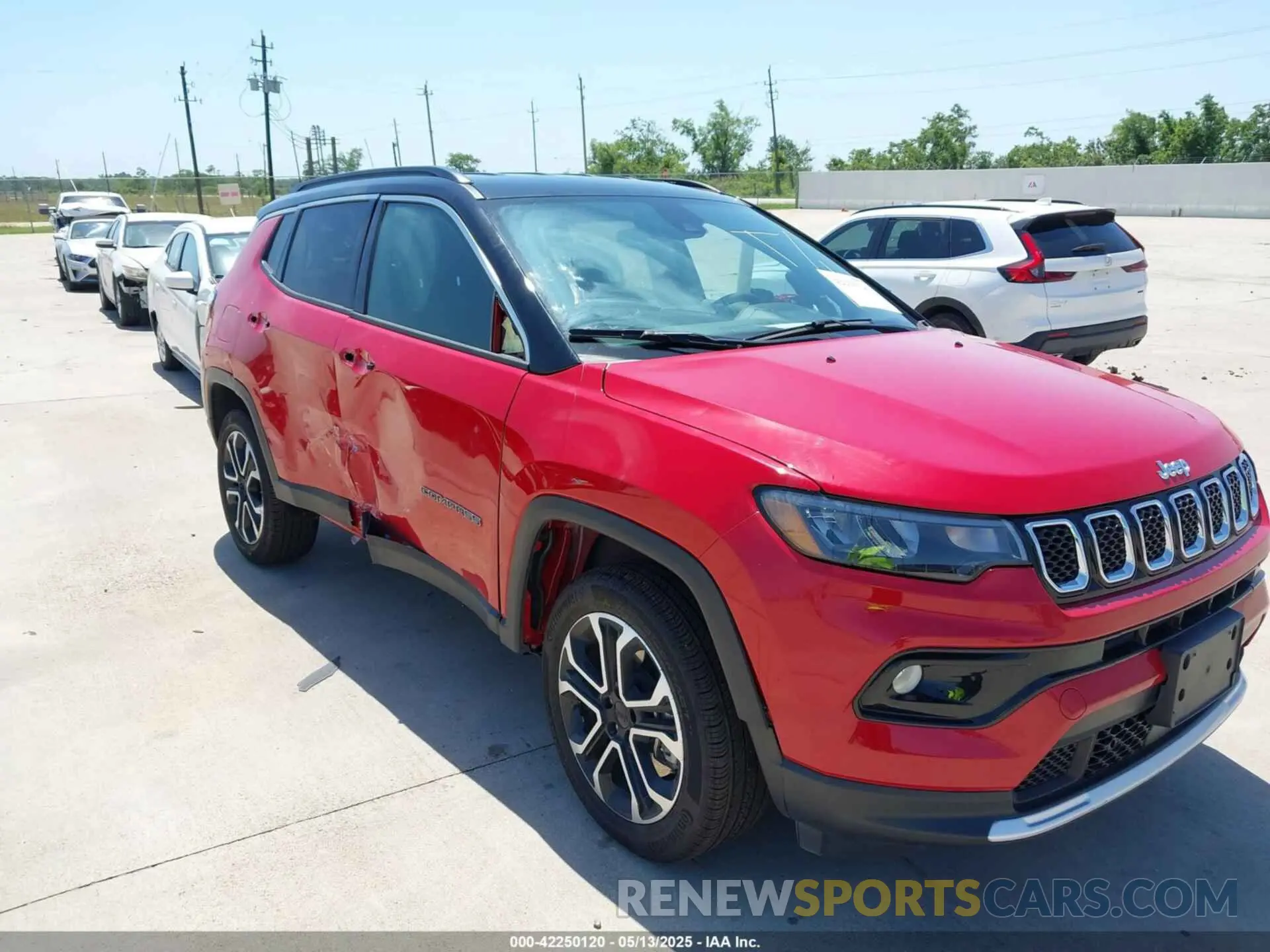 1 Photograph of a damaged car 3C4NJDCN6RT585619 JEEP COMPASS 2024
