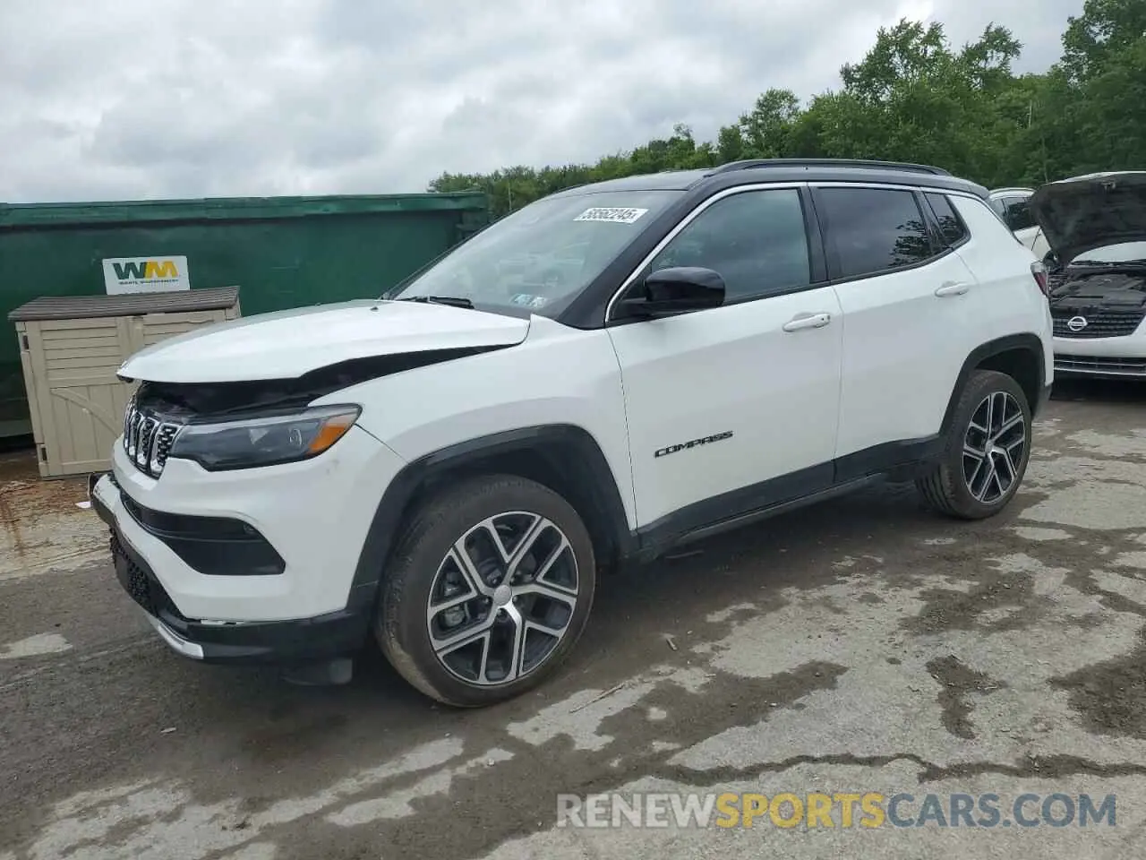 1 Photograph of a damaged car 3C4NJDCN7RT166260 JEEP COMPASS 2024