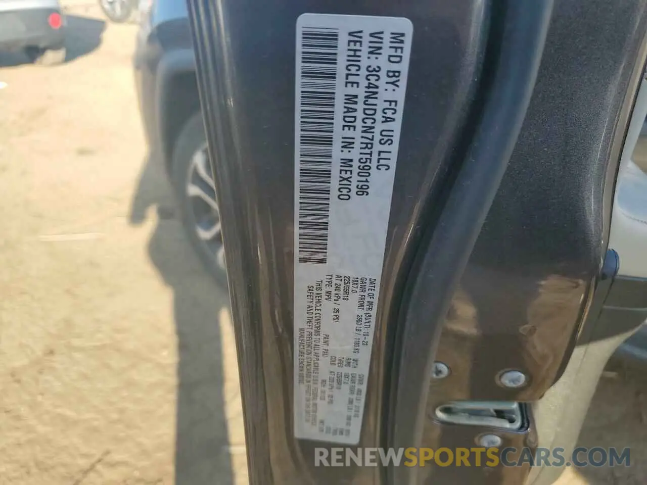 15 Photograph of a damaged car 3C4NJDCN7RT590196 JEEP COMPASS 2024