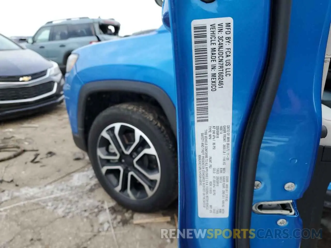 15 Photograph of a damaged car 3C4NJDCN7RT602461 JEEP COMPASS 2024