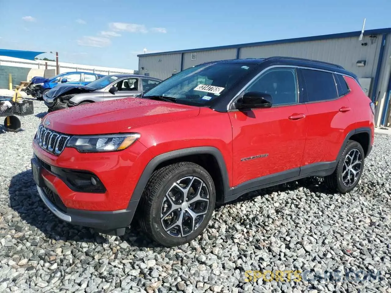 1 Photograph of a damaged car 3C4NJDCN8RT609113 JEEP COMPASS 2024