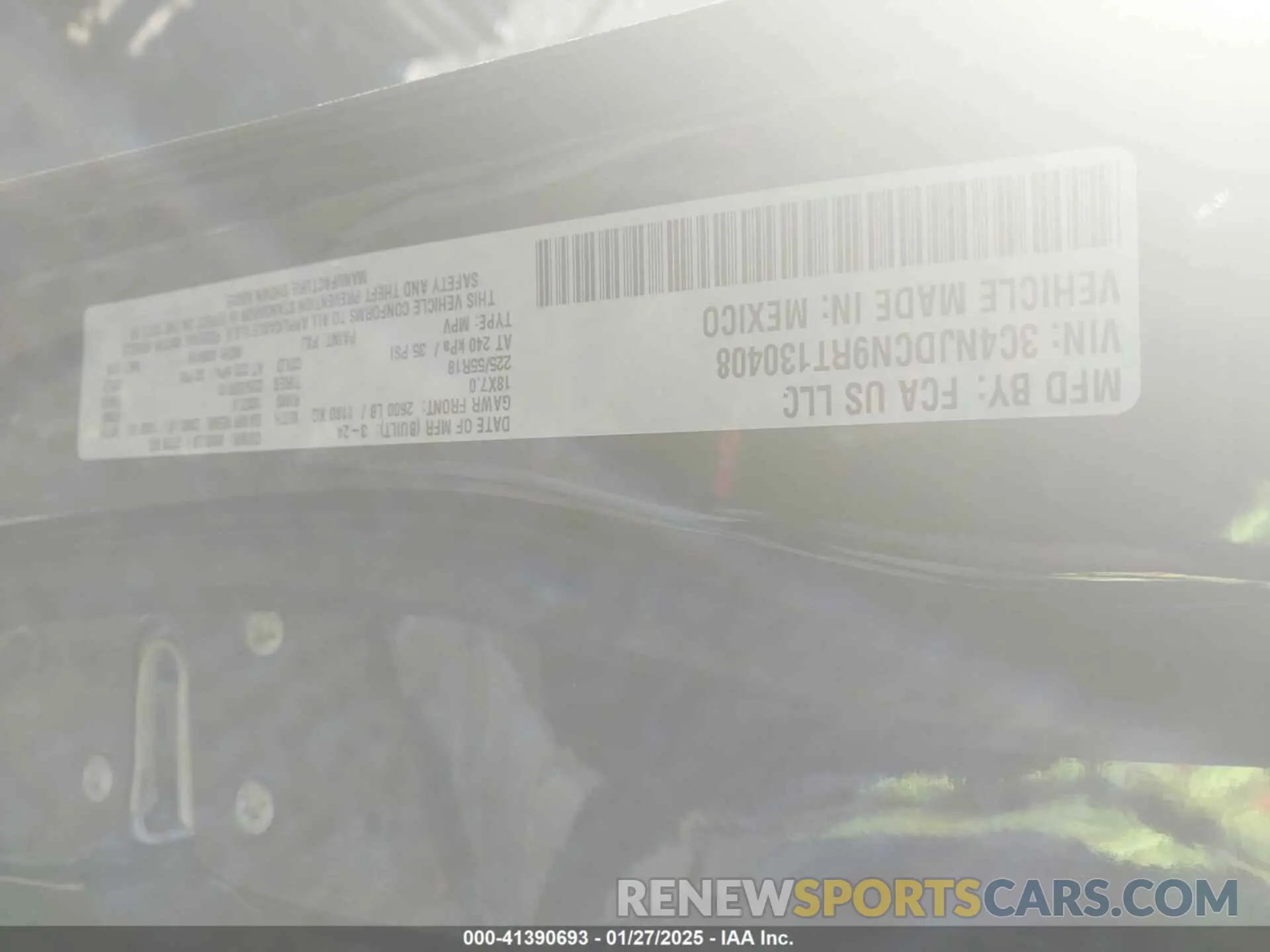 9 Photograph of a damaged car 3C4NJDCN9RT130408 JEEP COMPASS 2024