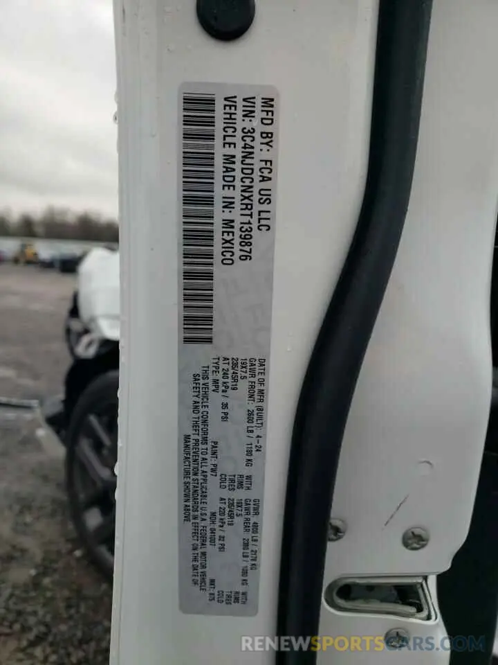 13 Photograph of a damaged car 3C4NJDCNXRT139876 JEEP COMPASS 2024
