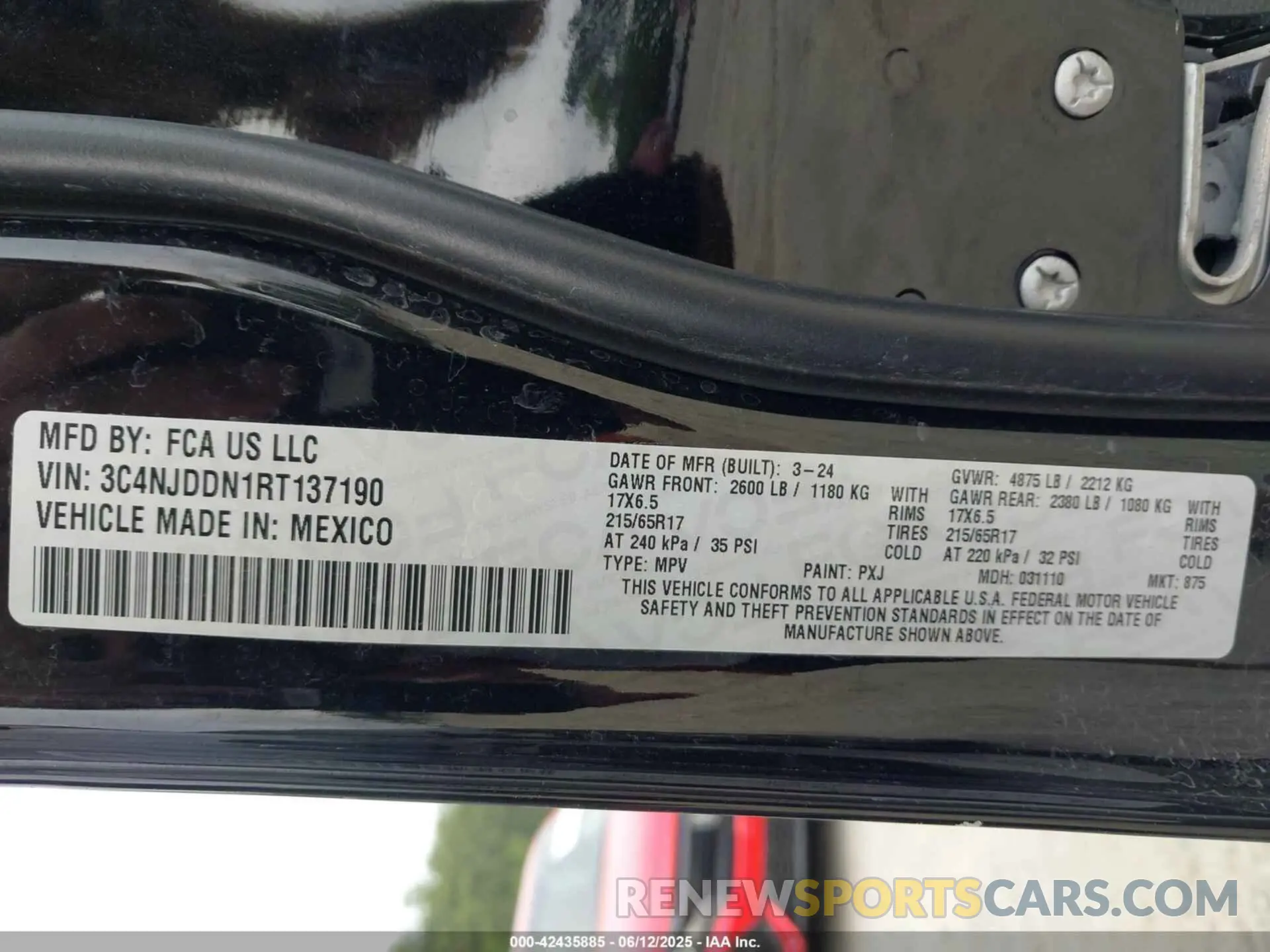9 Photograph of a damaged car 3C4NJDDN1RT137190 JEEP COMPASS 2024
