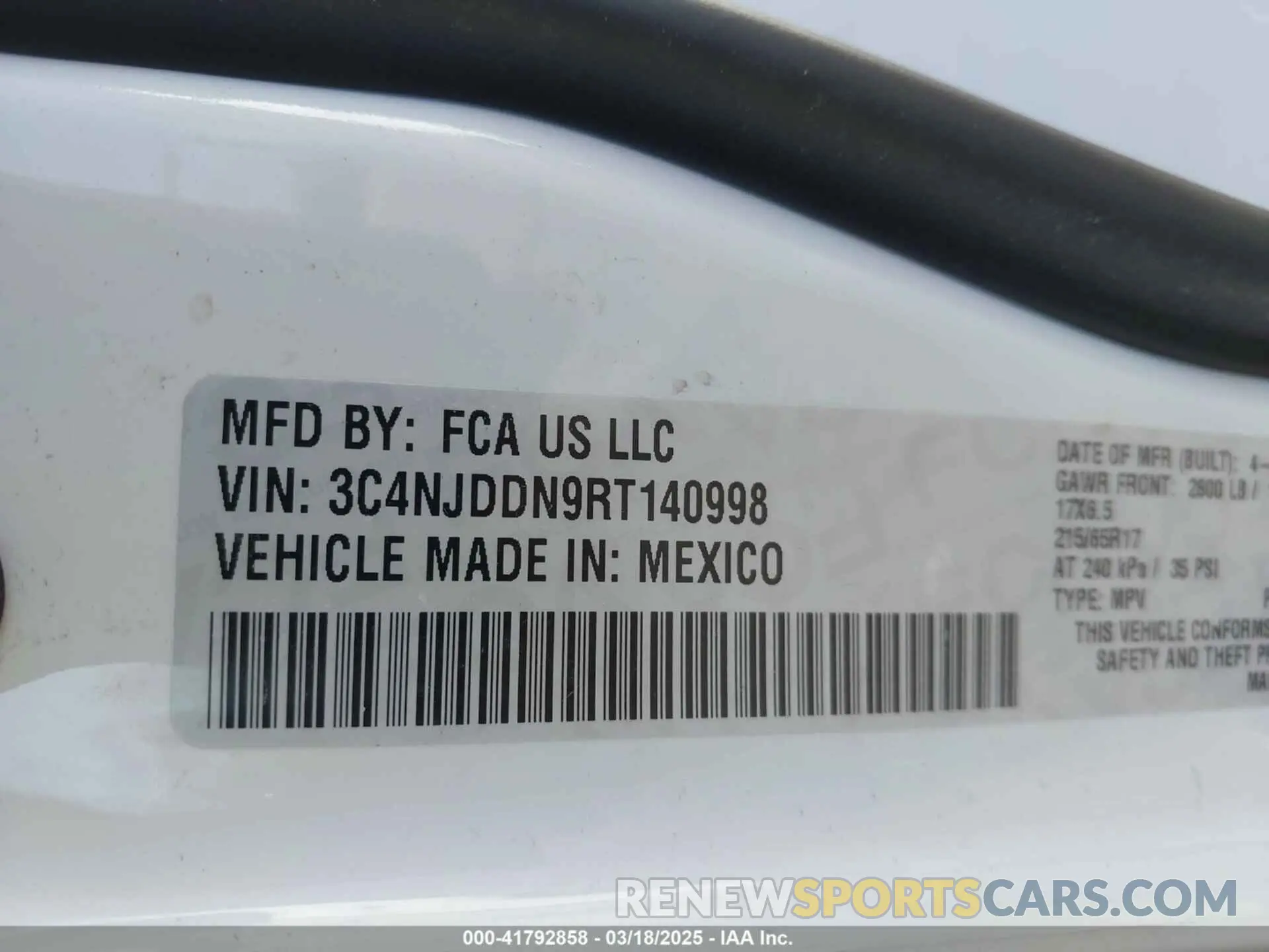 9 Photograph of a damaged car 3C4NJDDN9RT140998 JEEP COMPASS 2024