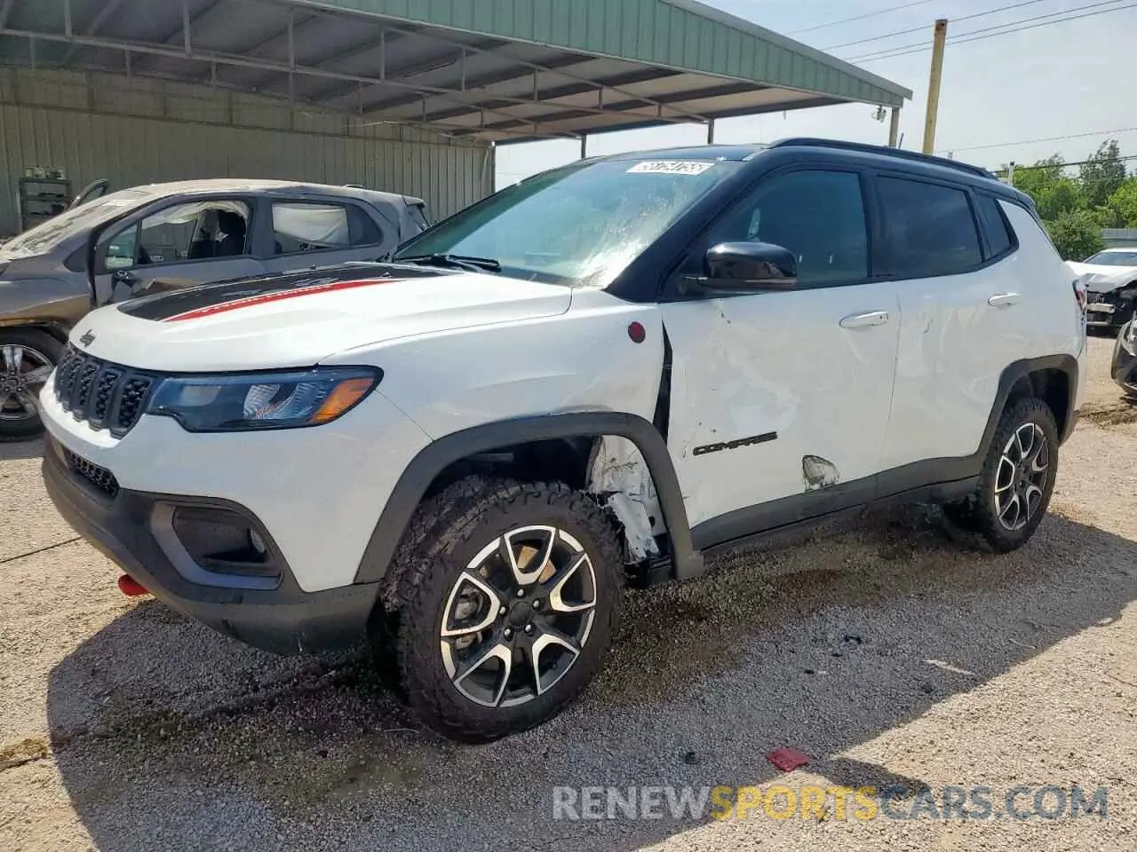 1 Photograph of a damaged car 3C4NJDDN9RT161009 JEEP COMPASS 2024