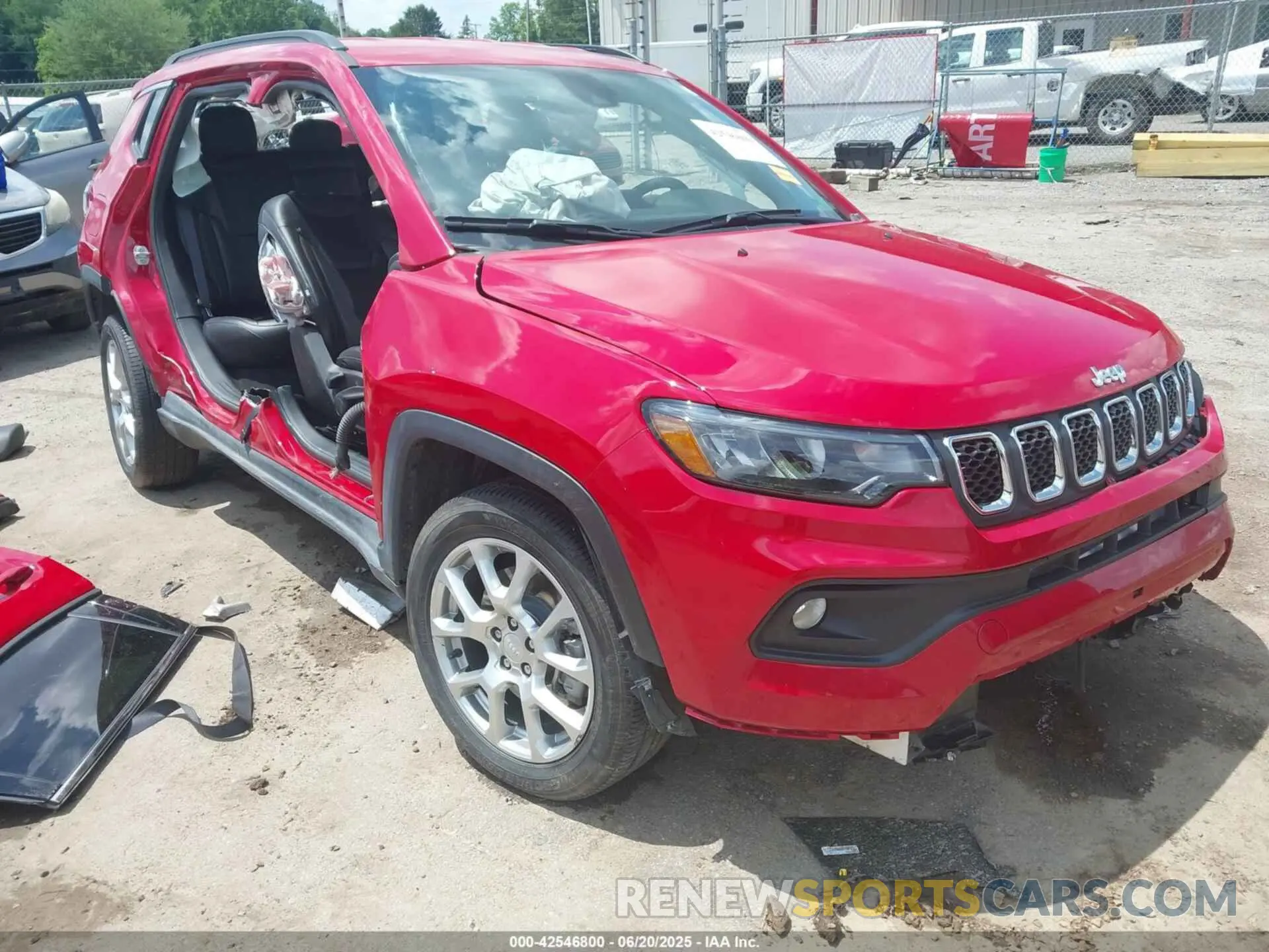 1 Photograph of a damaged car 3C4NJDFN6RT597703 JEEP COMPASS 2024