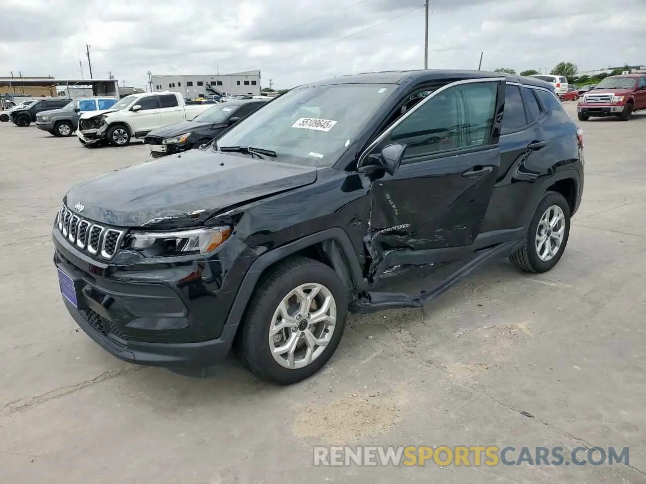 1 Photograph of a damaged car 3C4NJDAN0ST515350 JEEP COMPASS 2025