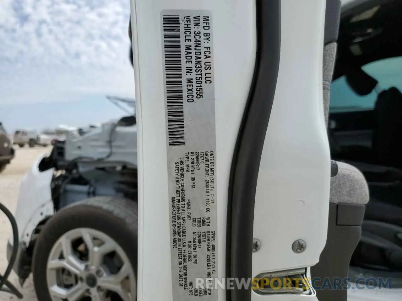 14 Photograph of a damaged car 3C4NJDAN3ST501555 JEEP COMPASS 2025