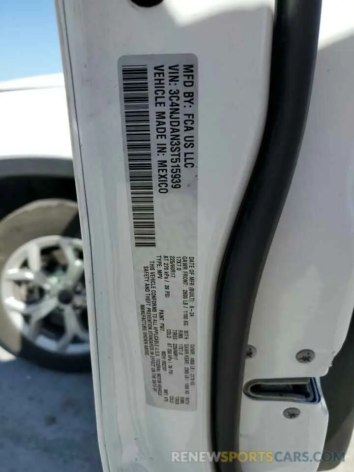 15 Photograph of a damaged car 3C4NJDAN3ST515939 JEEP COMPASS 2025