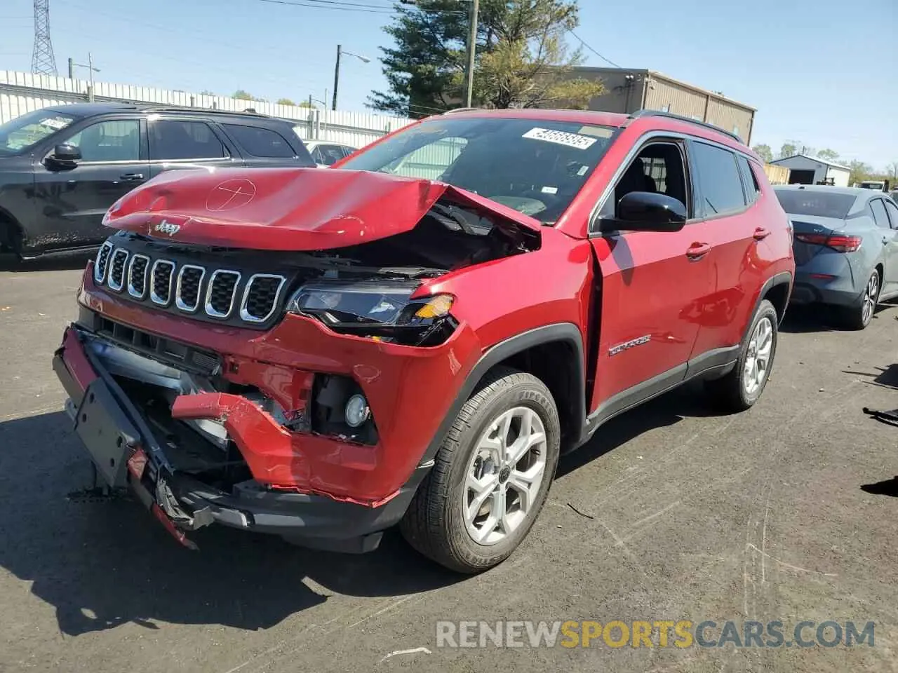 1 Photograph of a damaged car 3C4NJDBN4ST569877 JEEP COMPASS 2025