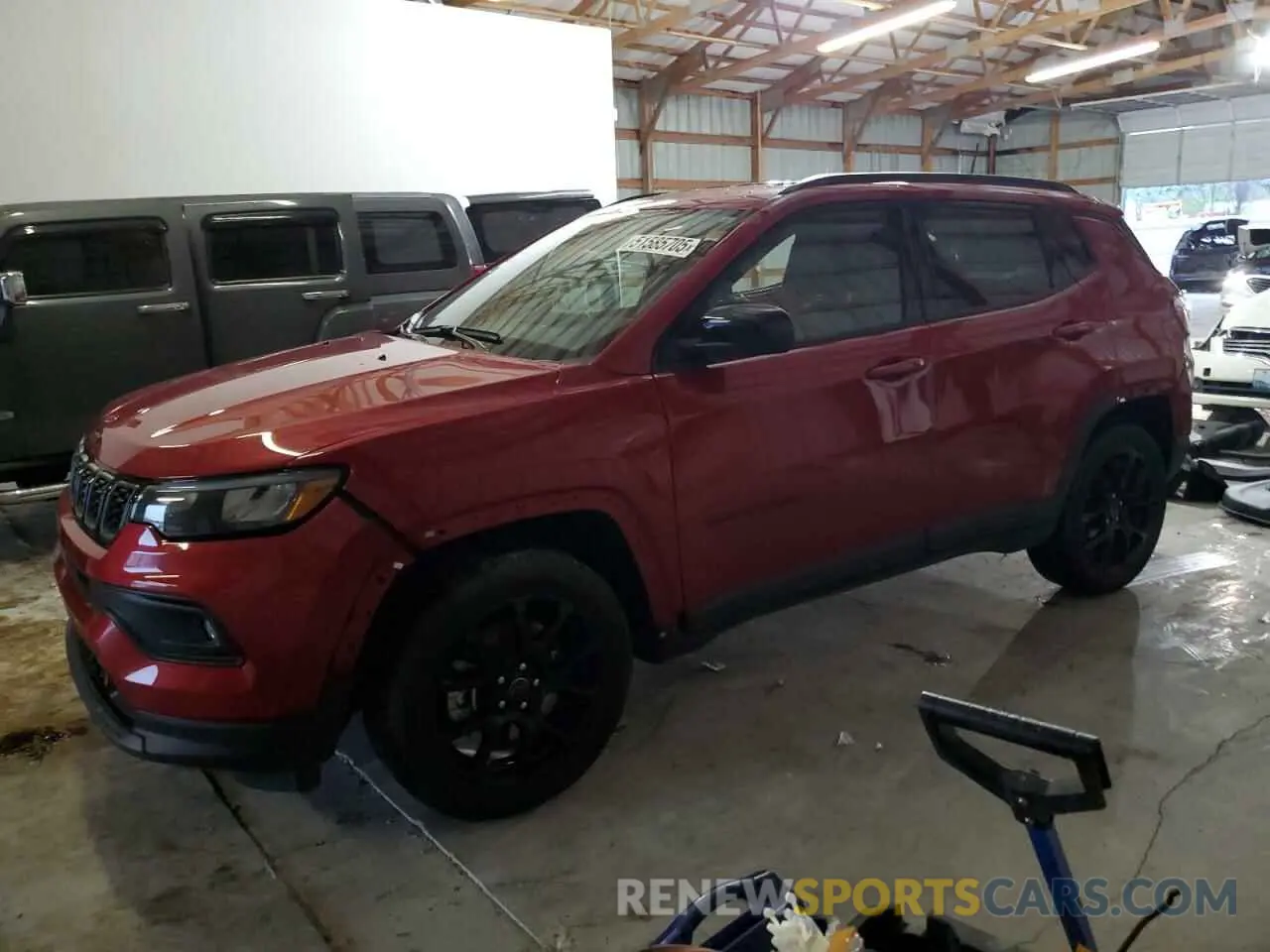 1 Photograph of a damaged car 3C4NJDBN6ST504402 JEEP COMPASS 2025