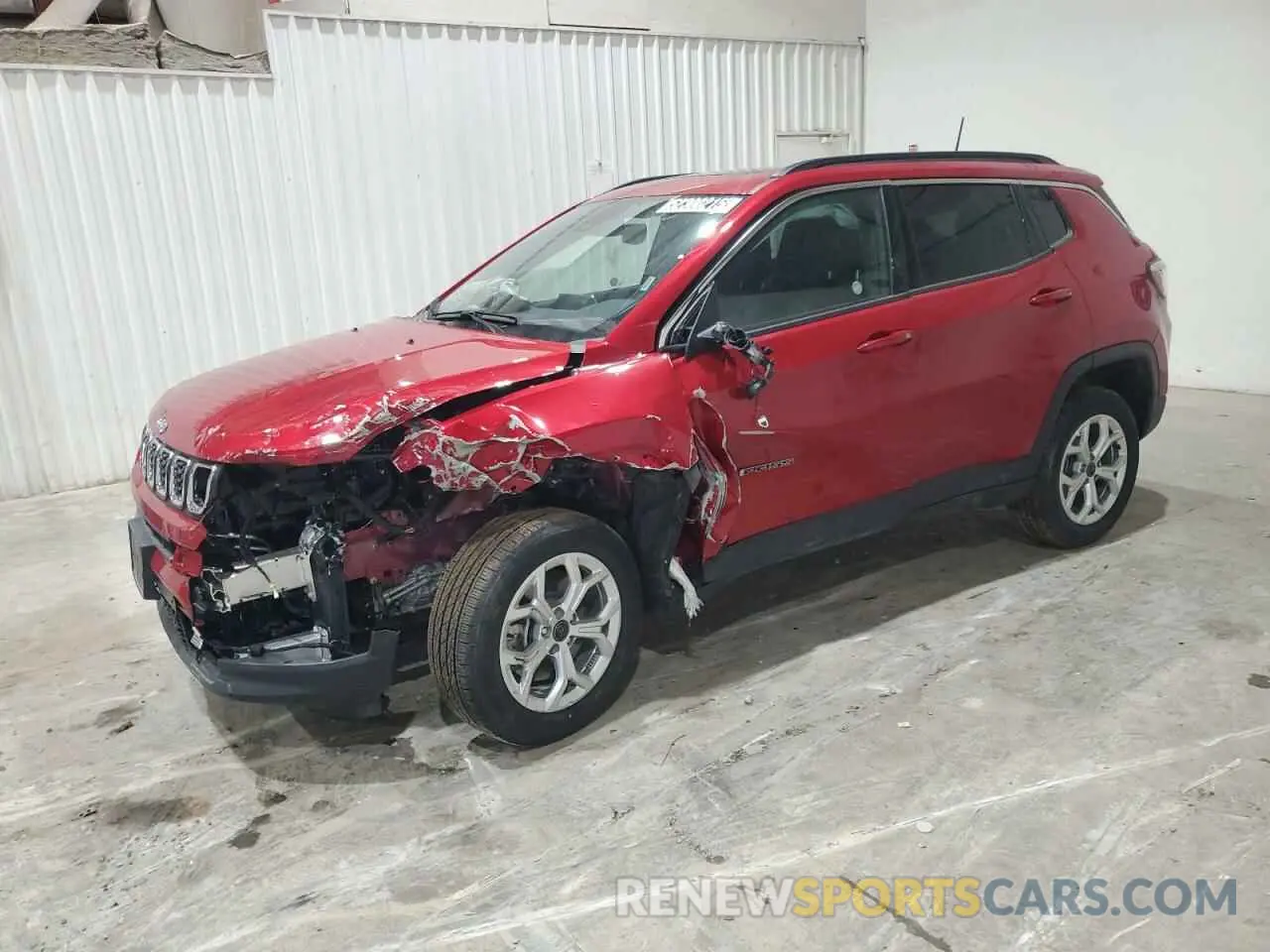 1 Photograph of a damaged car 3C4NJDBN6ST549176 JEEP COMPASS 2025
