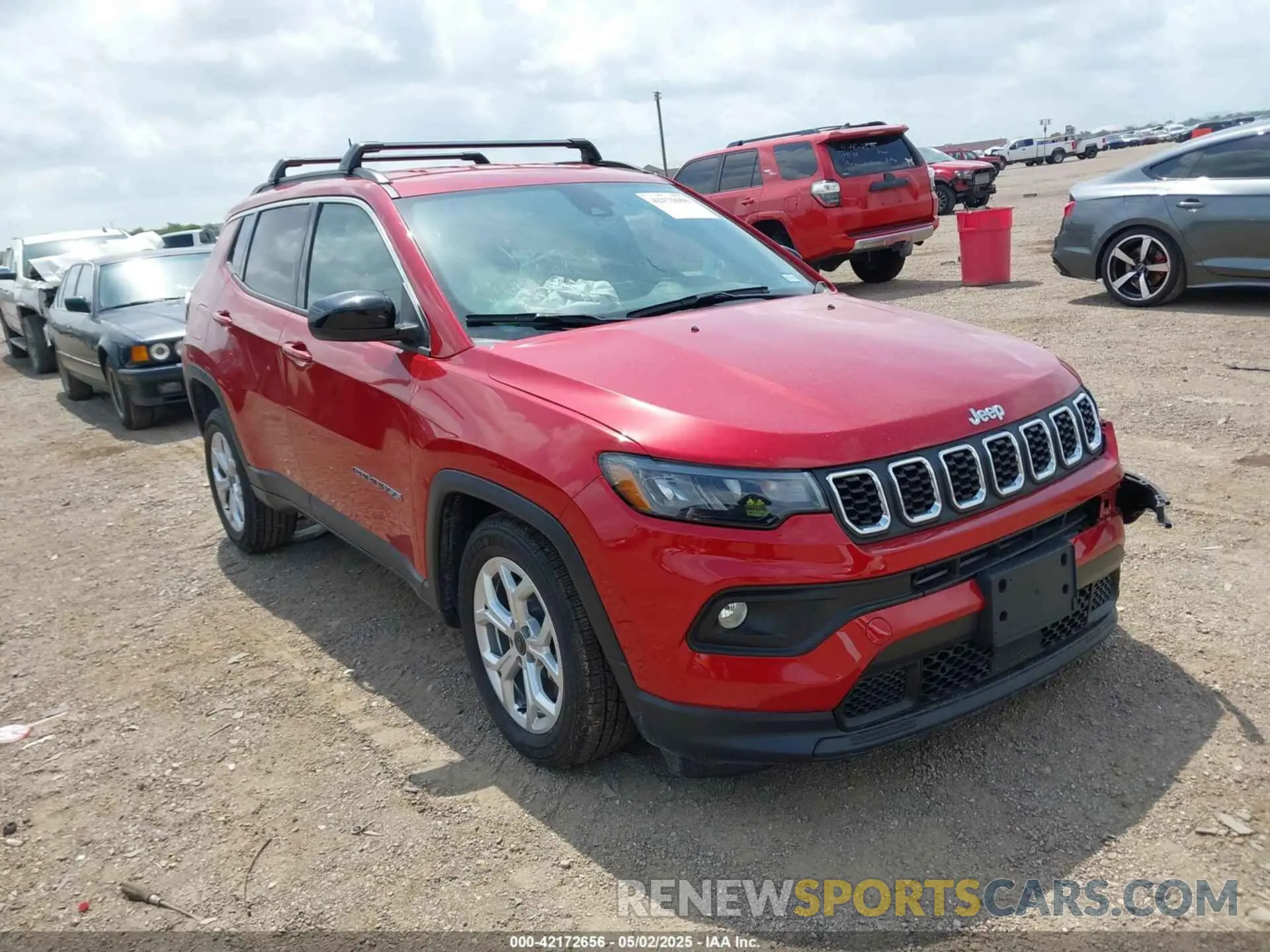 1 Photograph of a damaged car 3C4NJDBN8ST515983 JEEP COMPASS 2025