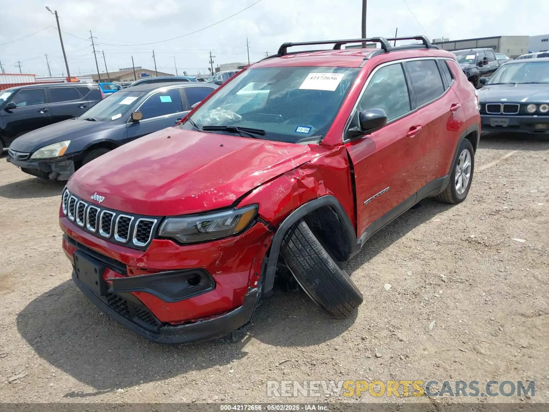2 Photograph of a damaged car 3C4NJDBN8ST515983 JEEP COMPASS 2025