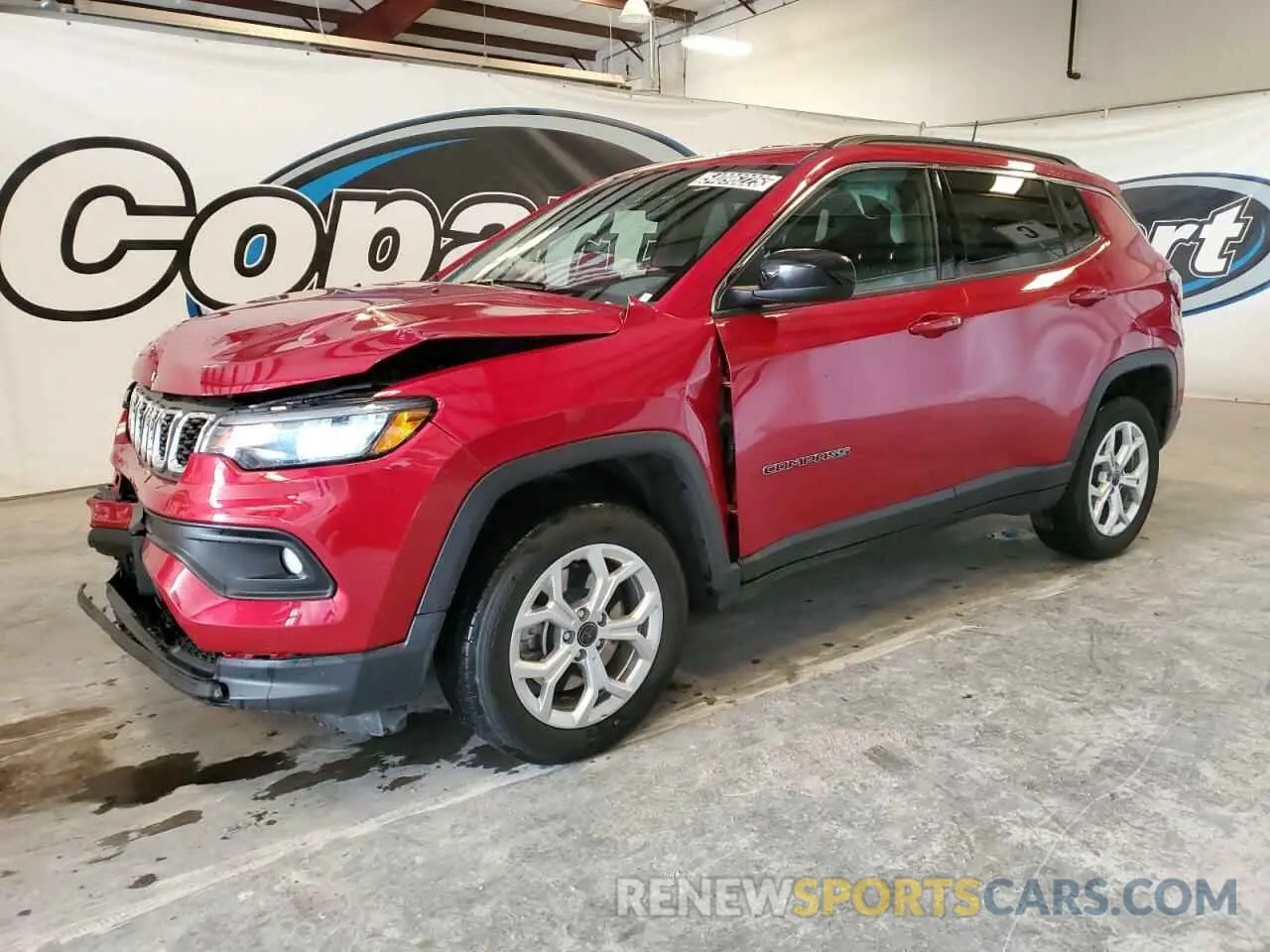 1 Photograph of a damaged car 3C4NJDBN8ST523534 JEEP COMPASS 2025