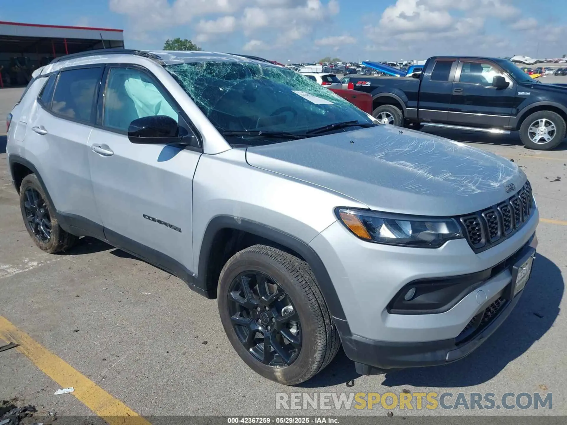 1 Photograph of a damaged car 3C4NJDBN8ST541659 JEEP COMPASS 2025