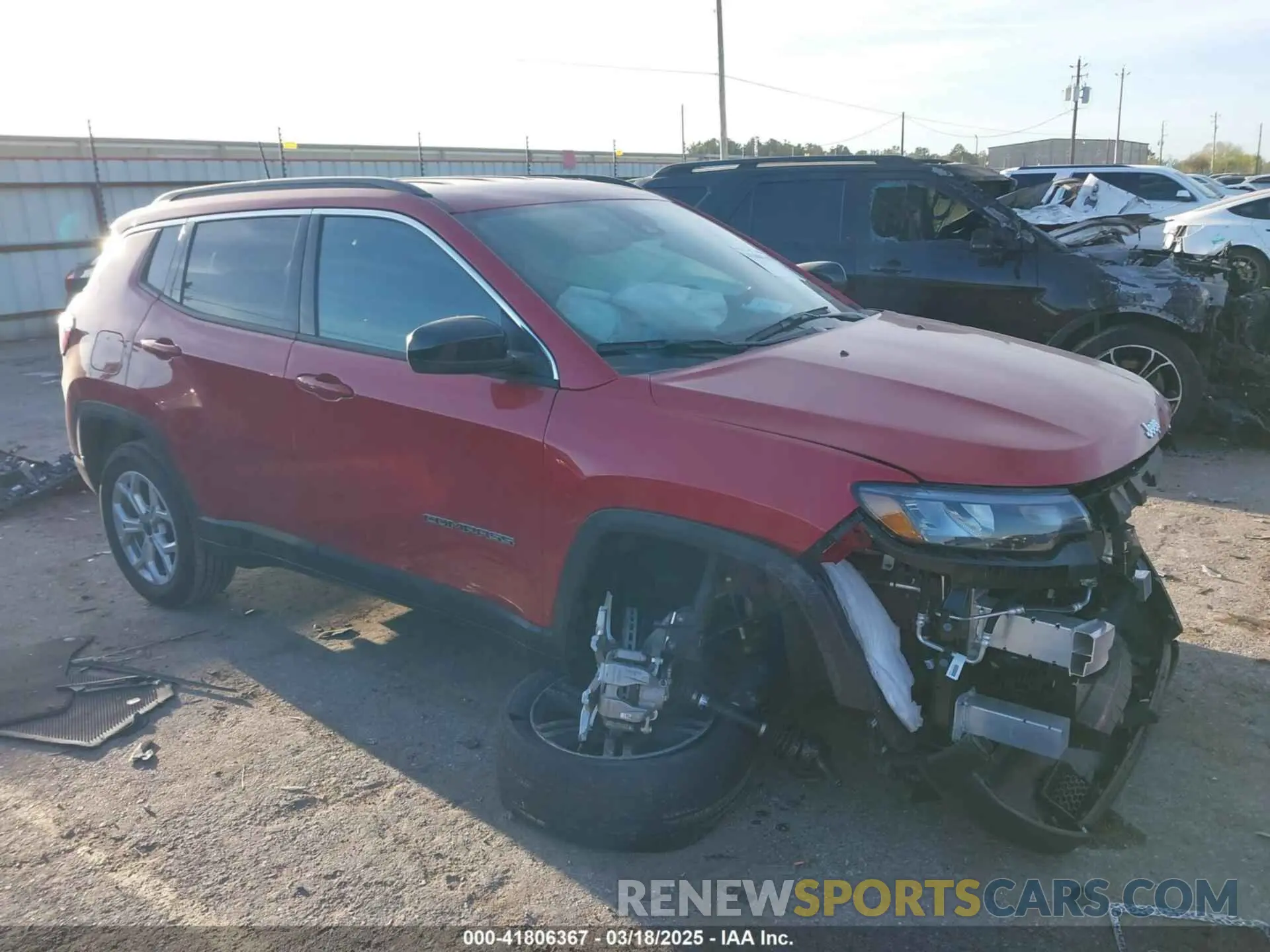 1 Photograph of a damaged car 3C4NJDBN9ST553240 JEEP COMPASS 2025