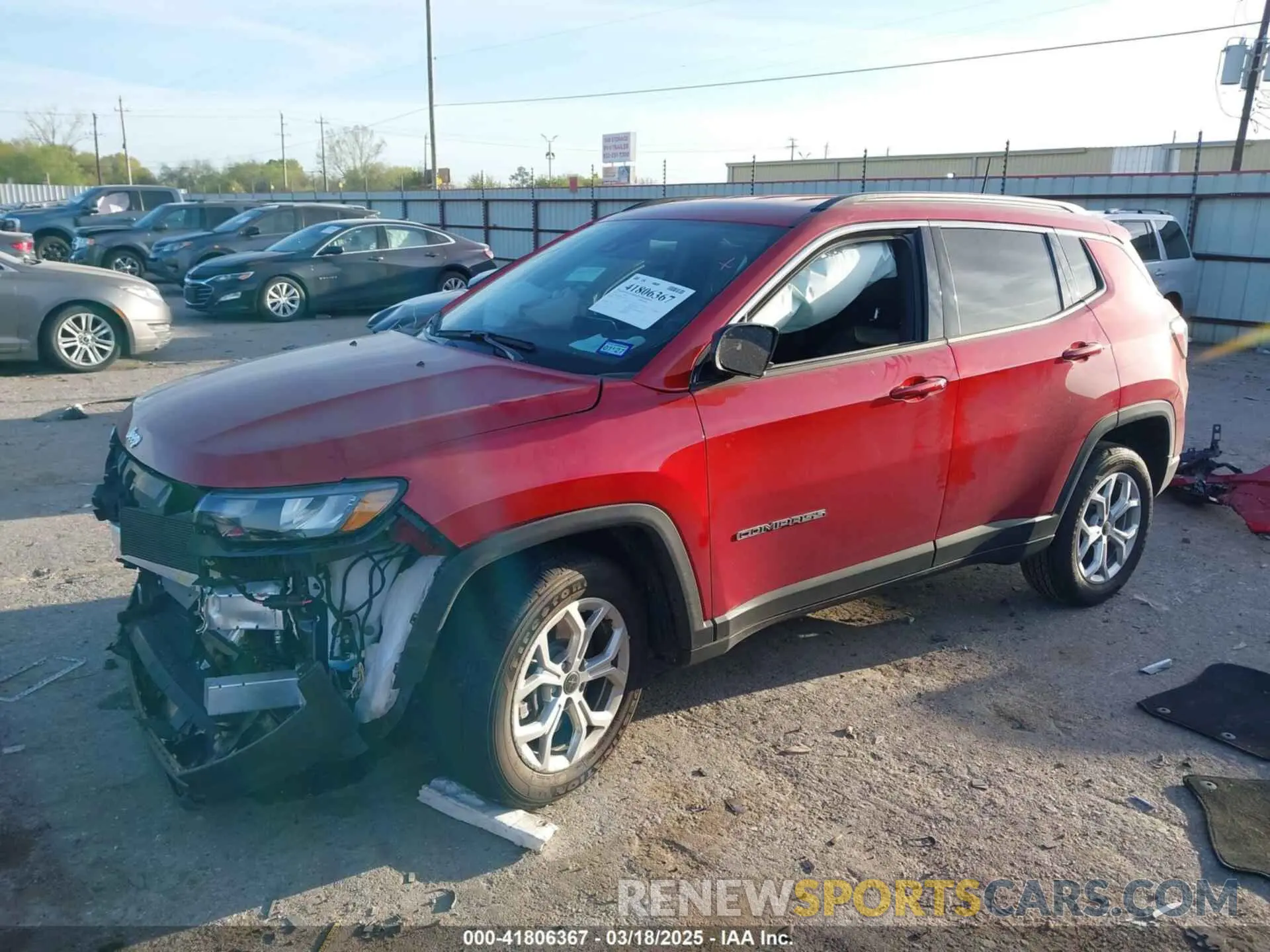 2 Photograph of a damaged car 3C4NJDBN9ST553240 JEEP COMPASS 2025